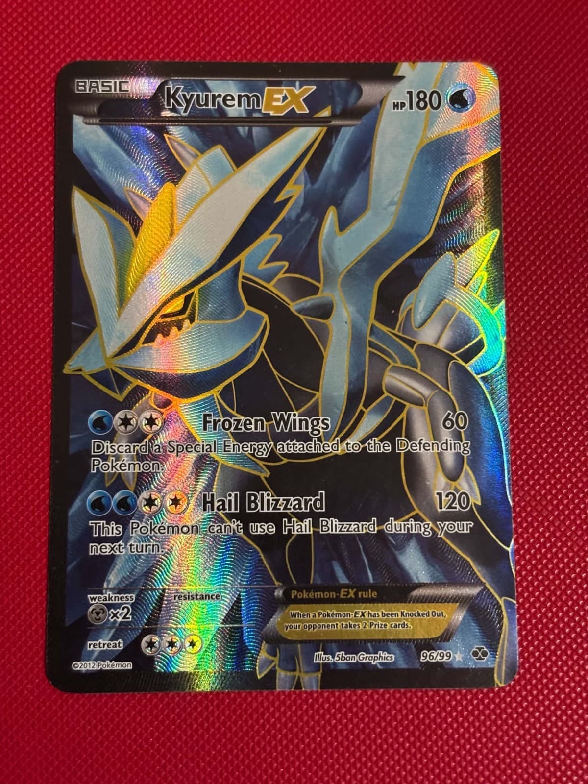 POKEMON! Kyurem EX - 96/99 Full Art - Next Destinies - Ultra Rare - NM-/LP+