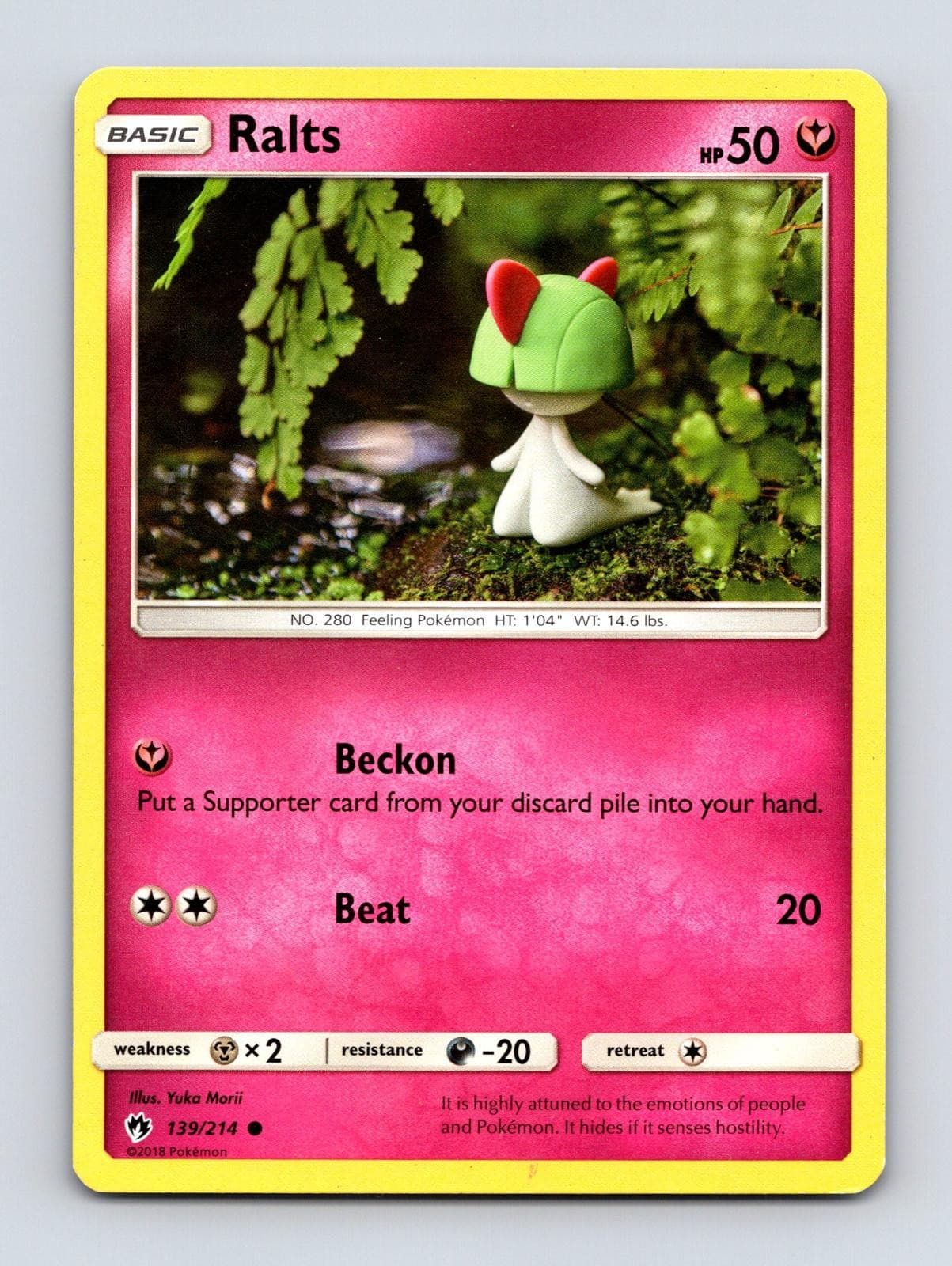 RALTS 139/214 COMMON LOST THUNDER POKEMON MP