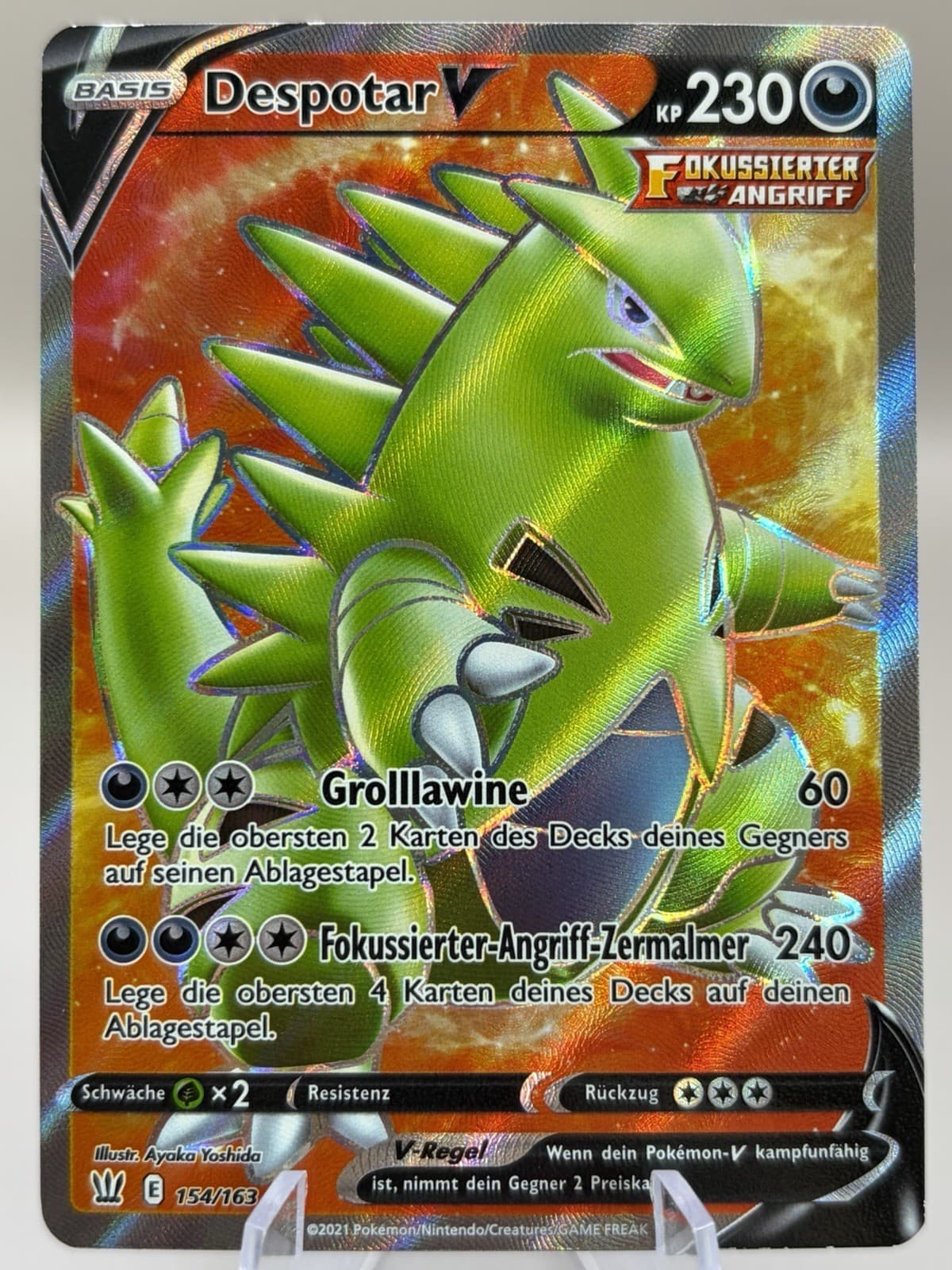 Pokemon Karte: Despotar V 154/163 Kampfstile Near Mint Full Art Deutsch