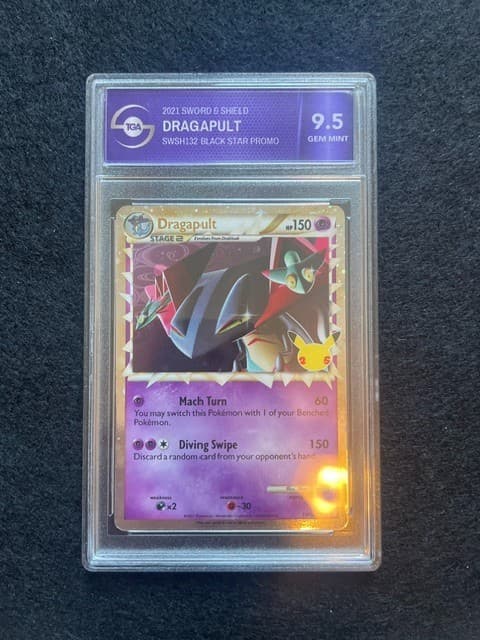 Dragapult SWSH132 Celebrations Promo Holo Rare Pokémon TGA 9.5 PSA 10 Reslab