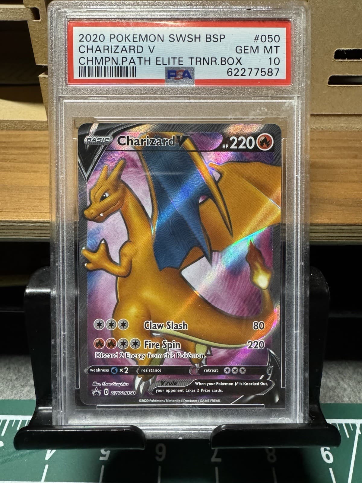 Charizard v SWSH050 Holo PSA Gem Mint 10 Sword & Shield Promo Cards