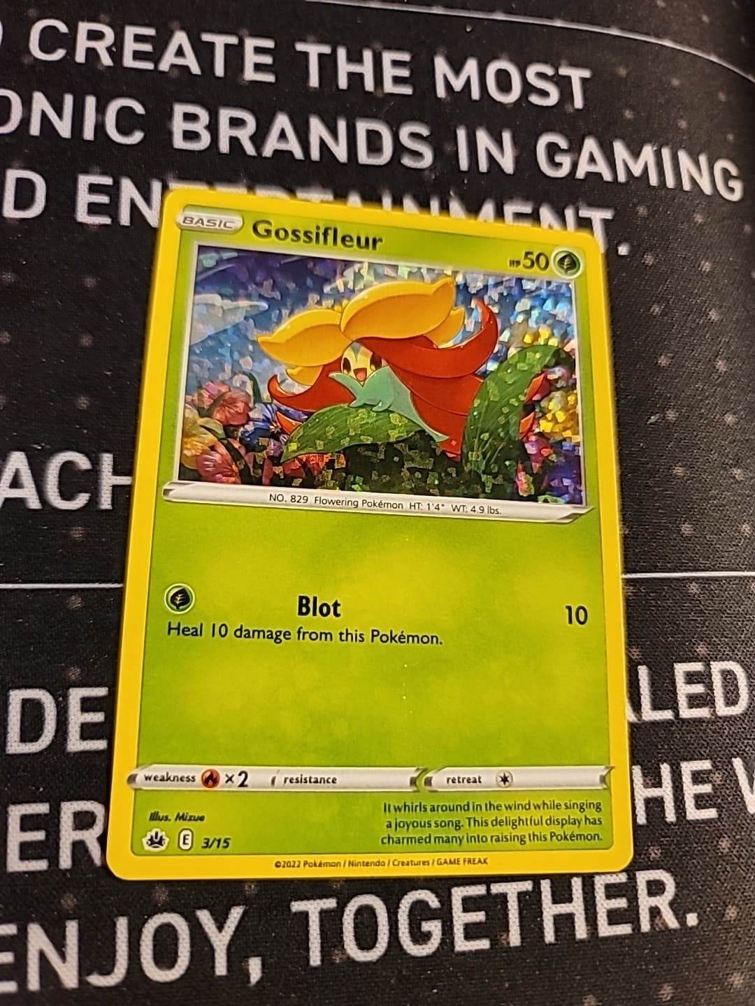 Gossifleur 3/15 Holo Pokémon McDonald’s 2022 Match Battle