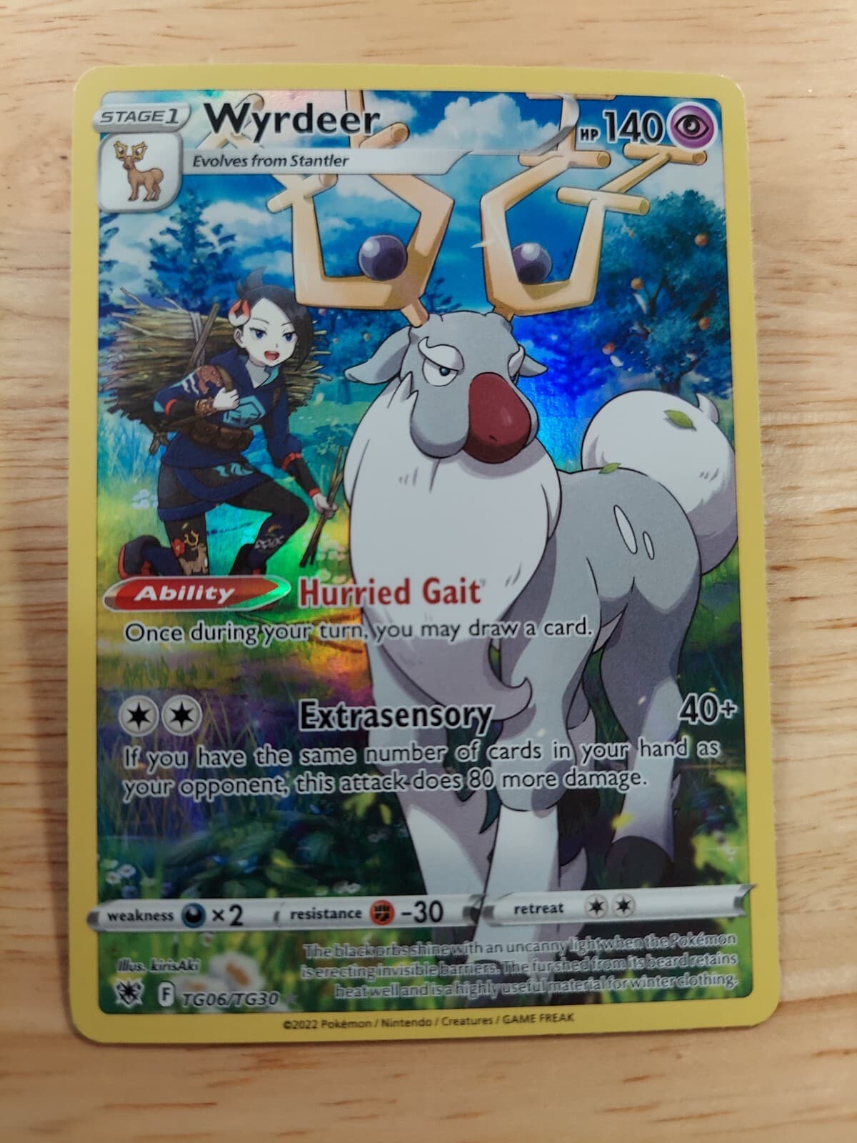 Wyrdeer TG06/TG30 Astral Radiance Trainer Gallery NM Ultra Rare Pokemon Card