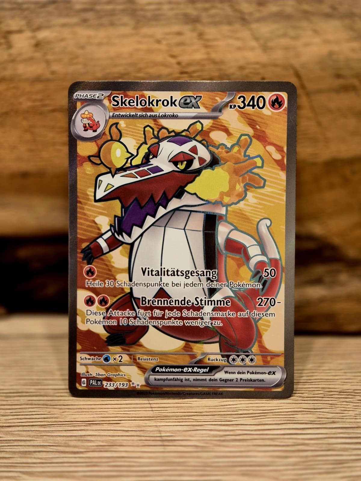 Pokemon Skelokrok ex 233/193 Entwicklungen in Paldea Deutsch NM