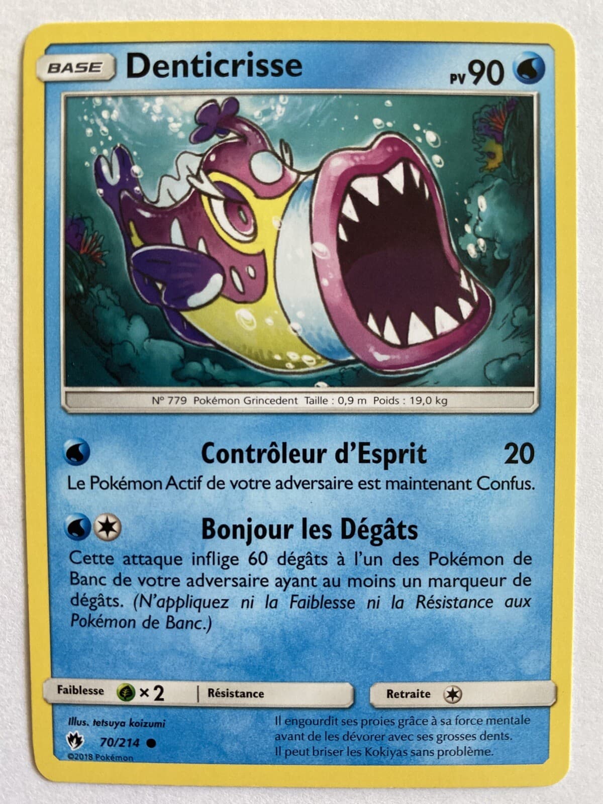 Carte Pokemon - Denticrisse 70/214 - SL08 : Tonnerre Perdu