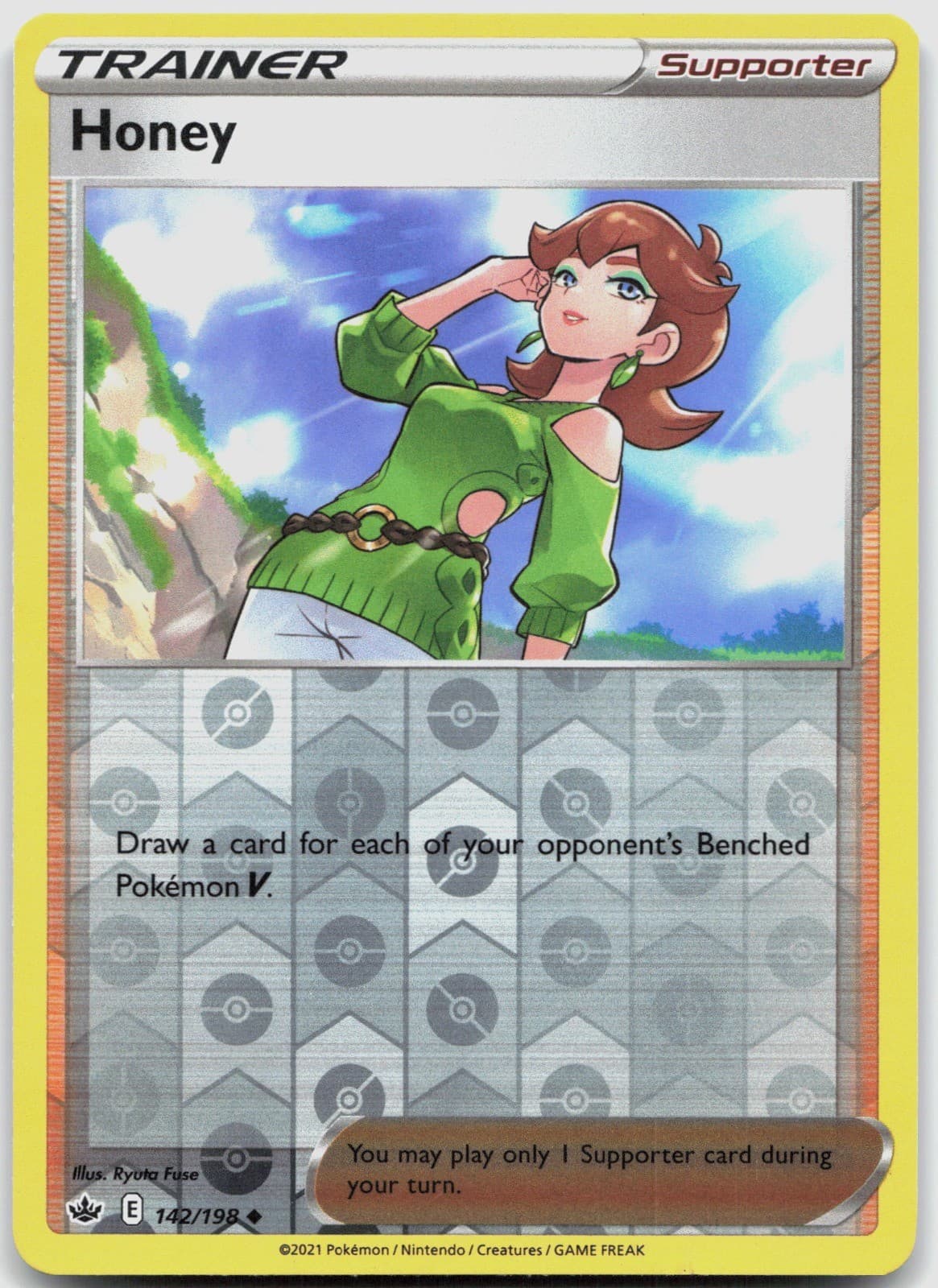 Honey 142/198 SWSH06: Chilling Reign POKEMON TCG Uncommon