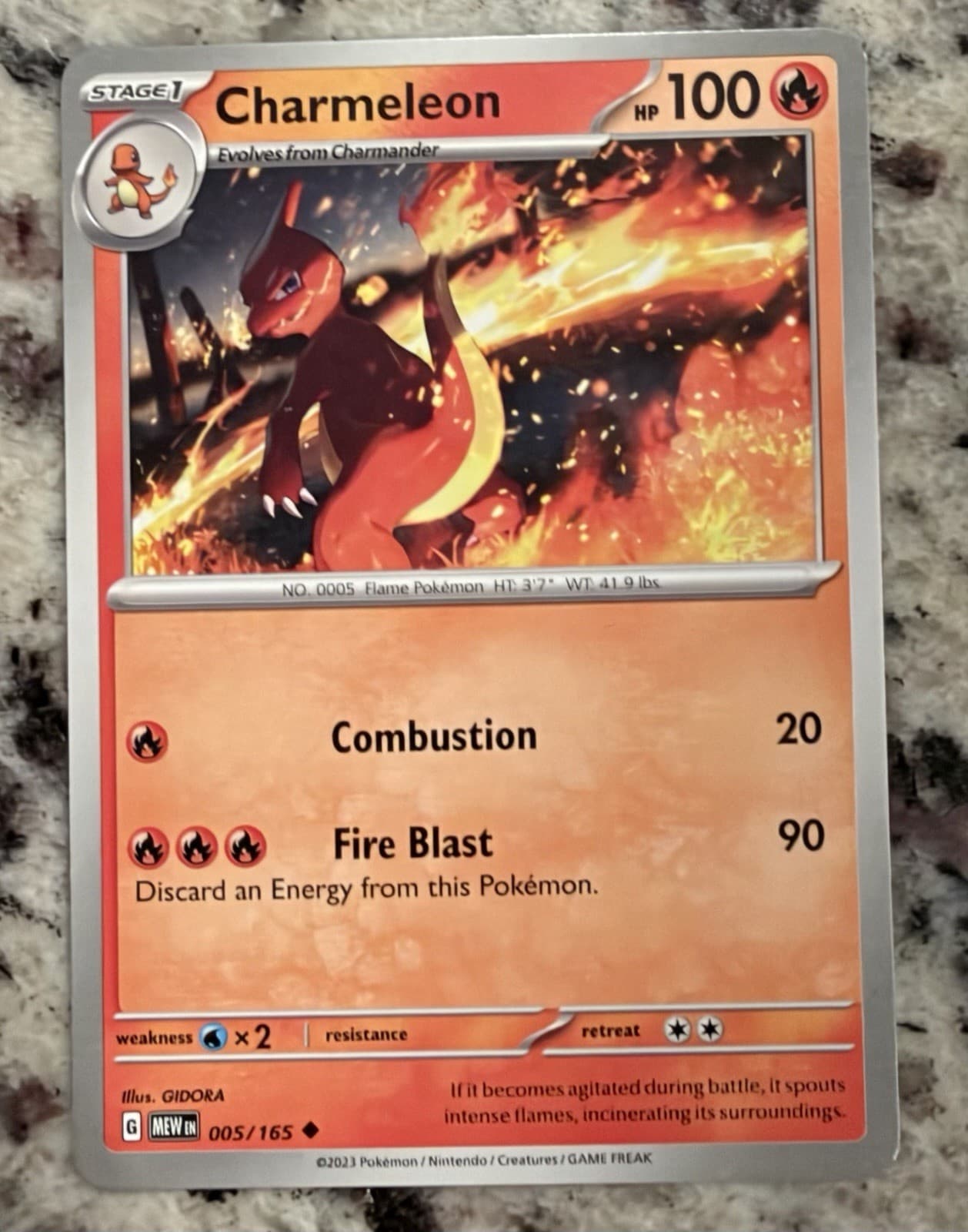 Charmeleon 5/165 151 Uncommon NM Pokemon