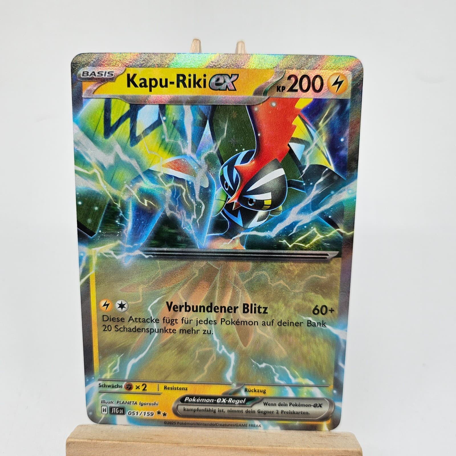 Pokemon Karte: Kapu-Riki EX 051/159 Reisegefährten Near Mint Deutsch