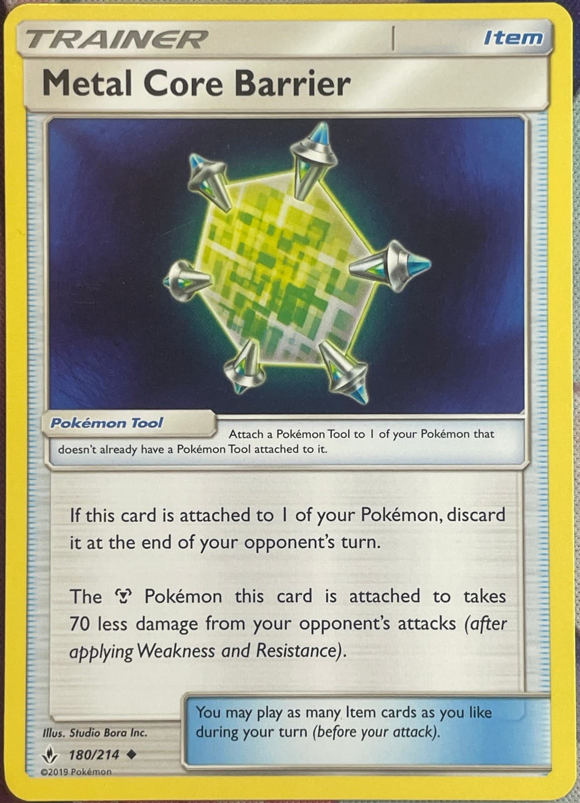 Metal Core Barrier - 180/214 - Unbroken Bonds Pokemon 2019