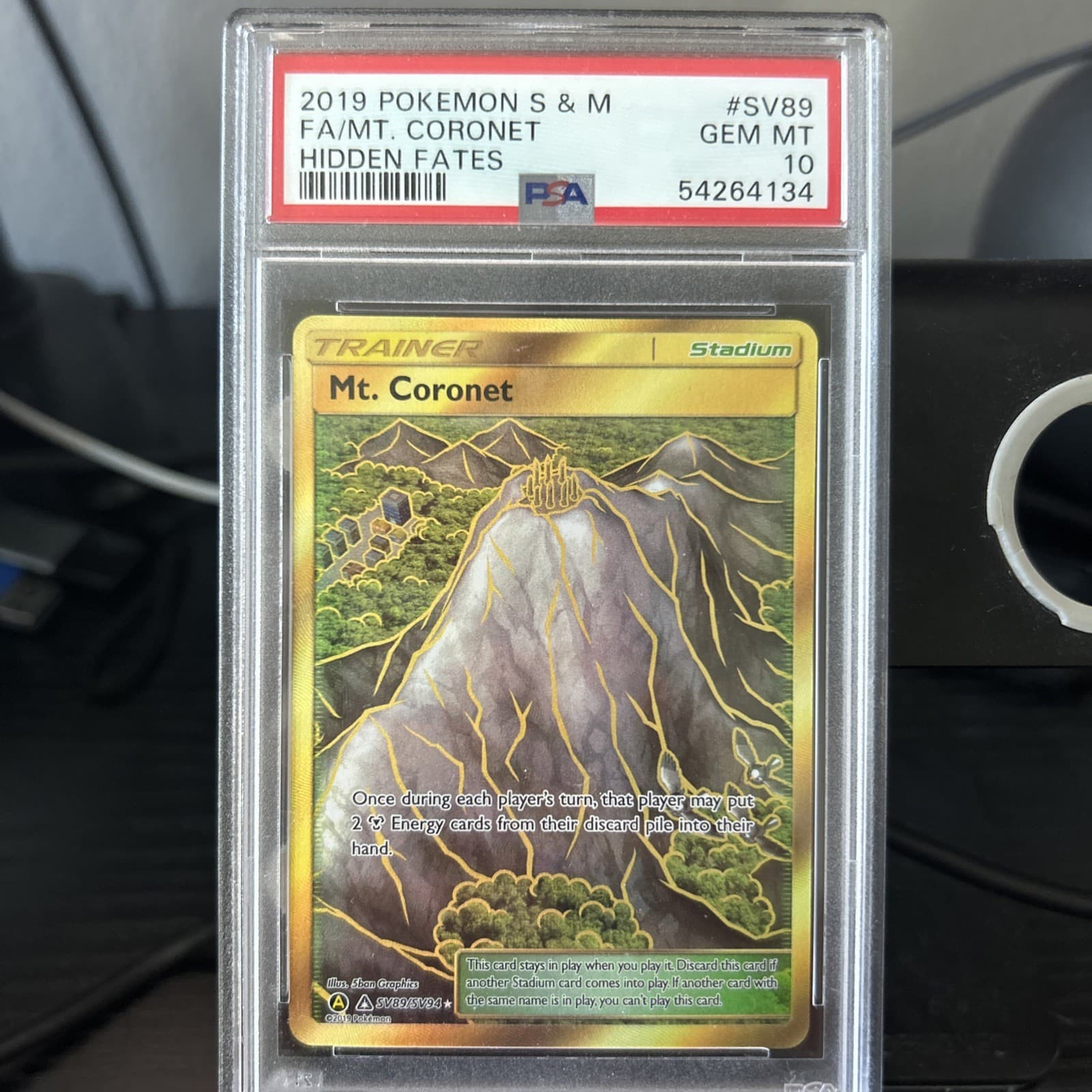 POKEMON MT. CORONET SV89/SV94 SUN & MOON HIDDEN FATES 2019 PSA 10