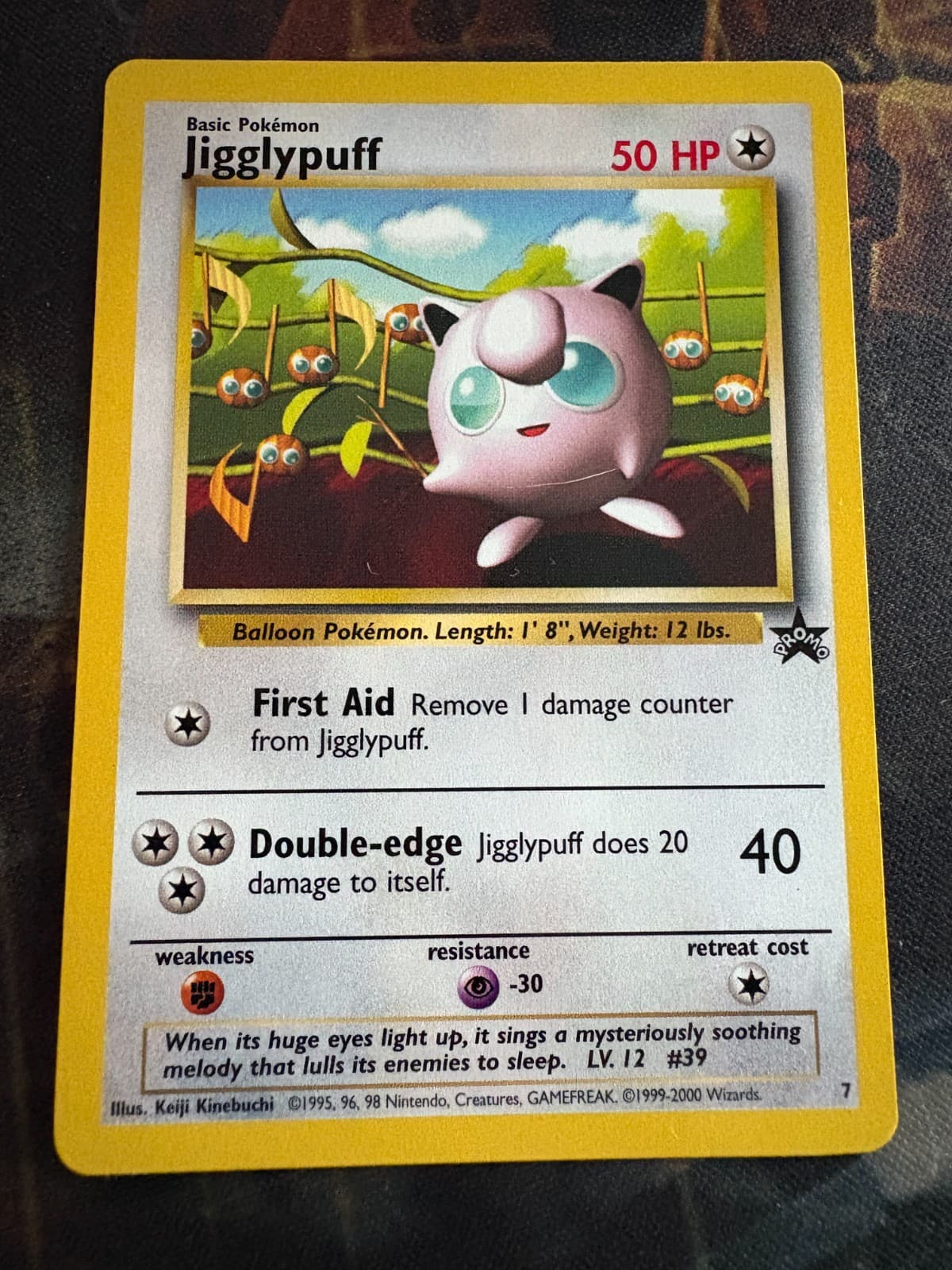 Jigglypuff 7 Promo Wizards Black Star Promos Pokemon Lightly Played