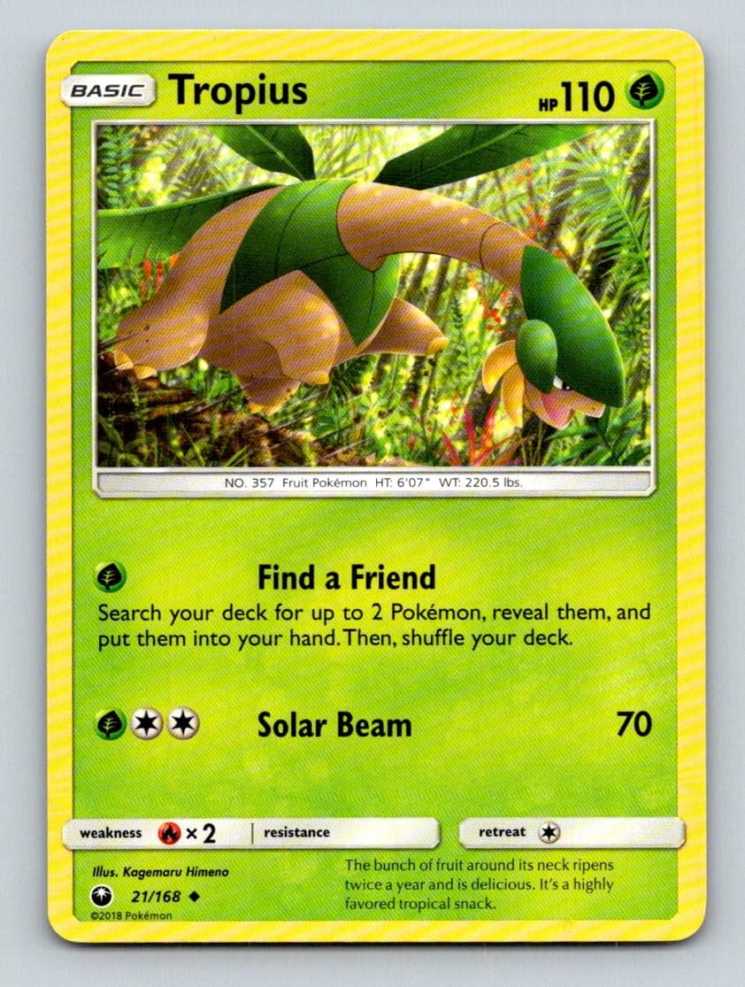 Tropius 21/168 Uncommon Celestial Storm Pokemon Lightly Played