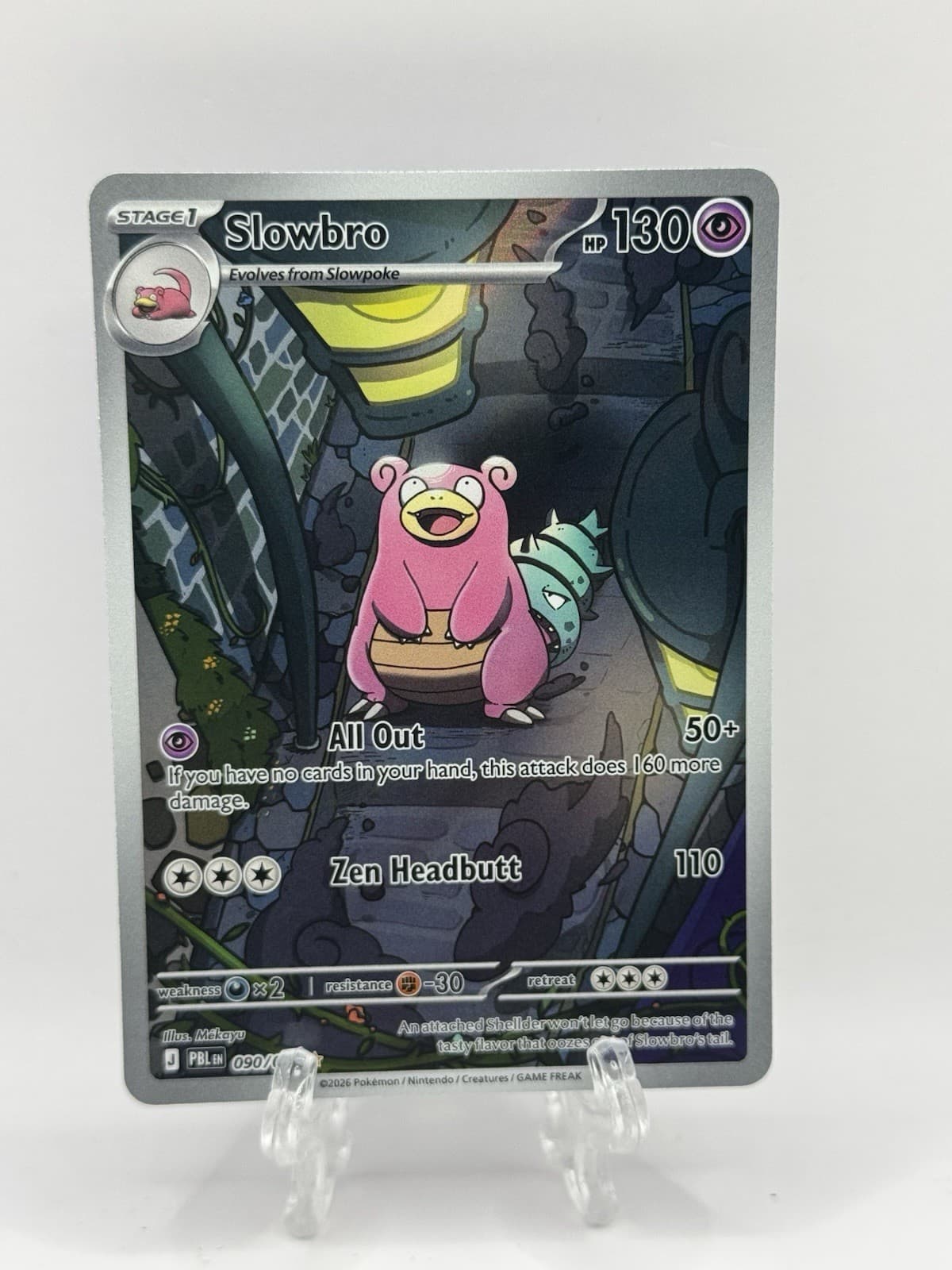 Pokemom TCG Slowbro 90/84 Illustration Rare Pokemon Pitch Black 2026