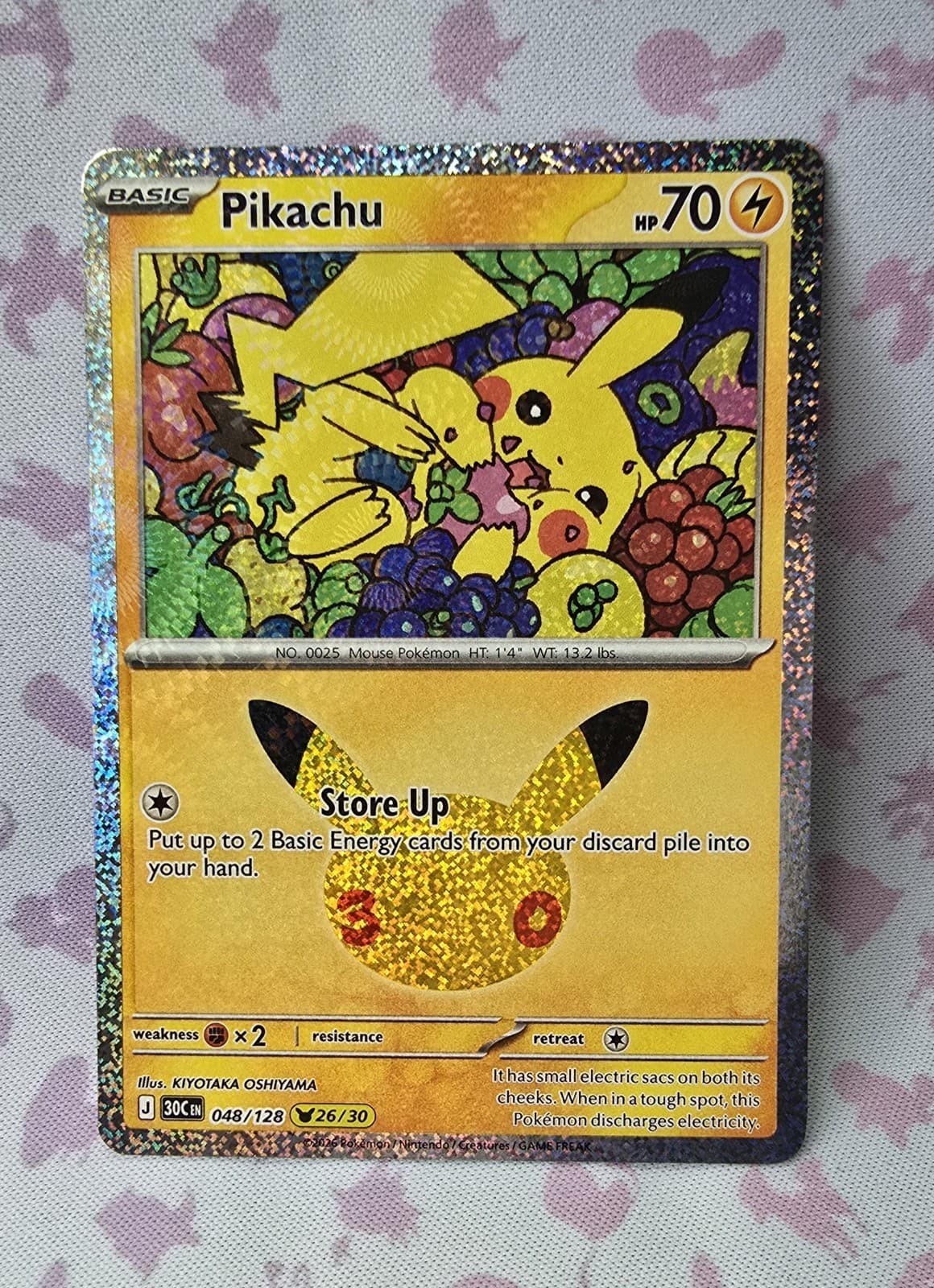 Pikachu 48/128 2026 30th Anniversary Celebration Pokémon TCG