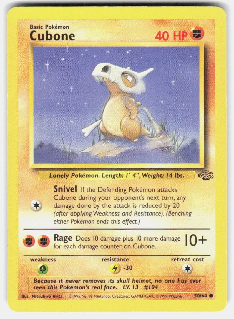 Pokemon Cubone Jungle #50/64 LP