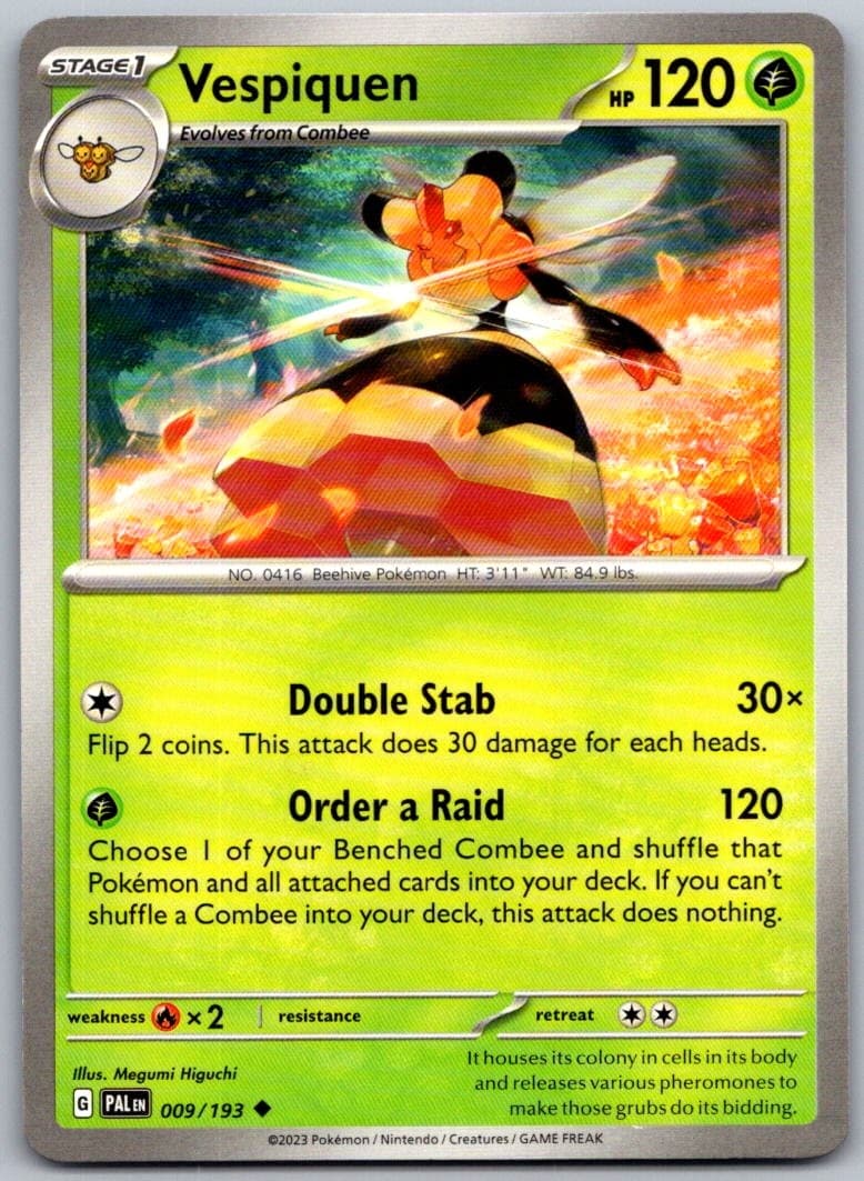 Vespiquen Paldea Evolved 009/193 Uncommon PokéMon — English Near Mint