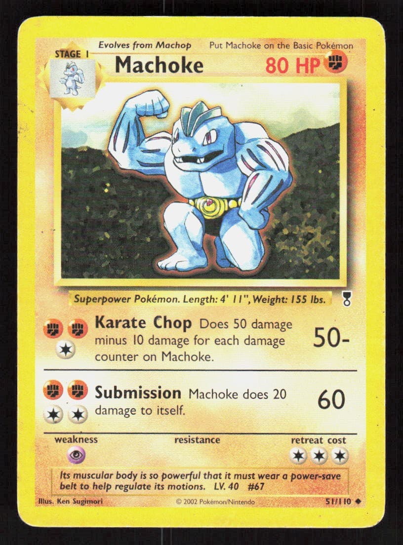 Pokemon Machoke 51/110 Uncommon Legendary Collection (MP)