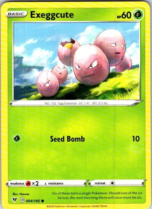 Pokemon | SWSH04: Vivid Voltage | Exeggcute | 004/185 | | NM
