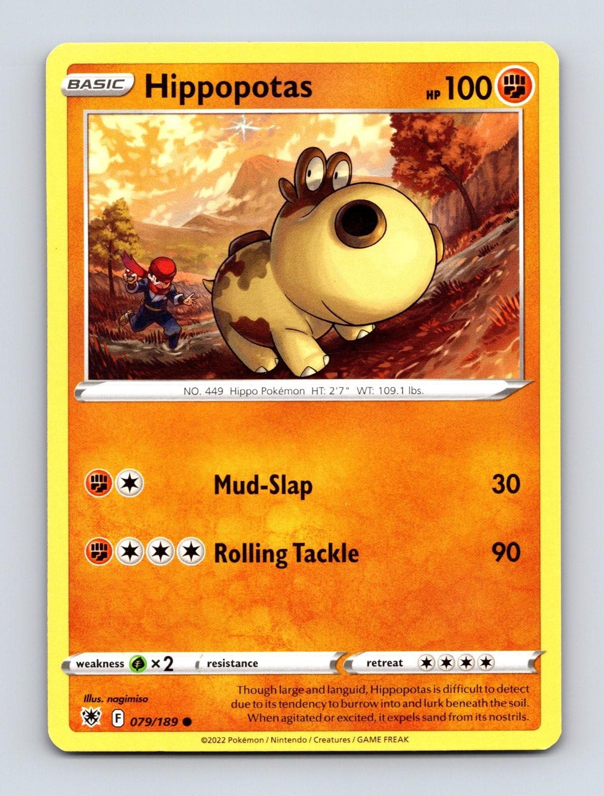 HIPPOPOTAS 079/189 COMMON ASTRAL RADIANCE POKEMON MP