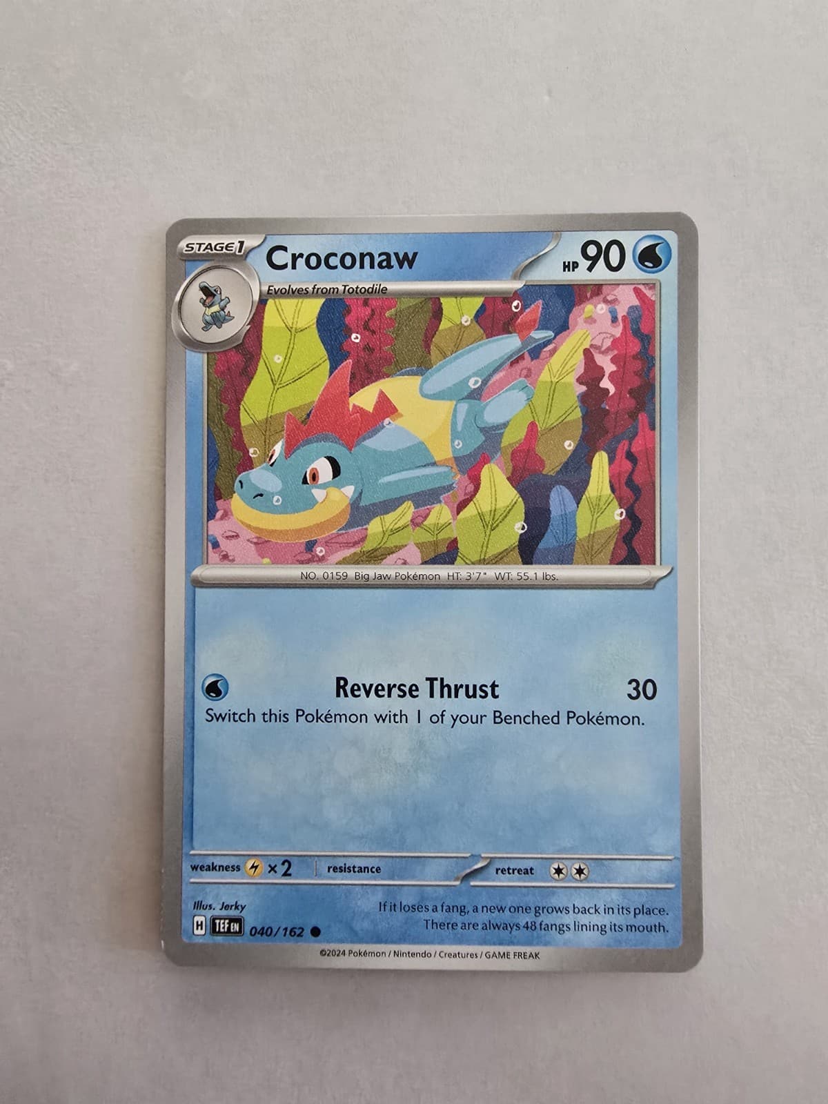Croconaw - 40/162 - Common Regular - Pokemon Temporal Forces - NM
