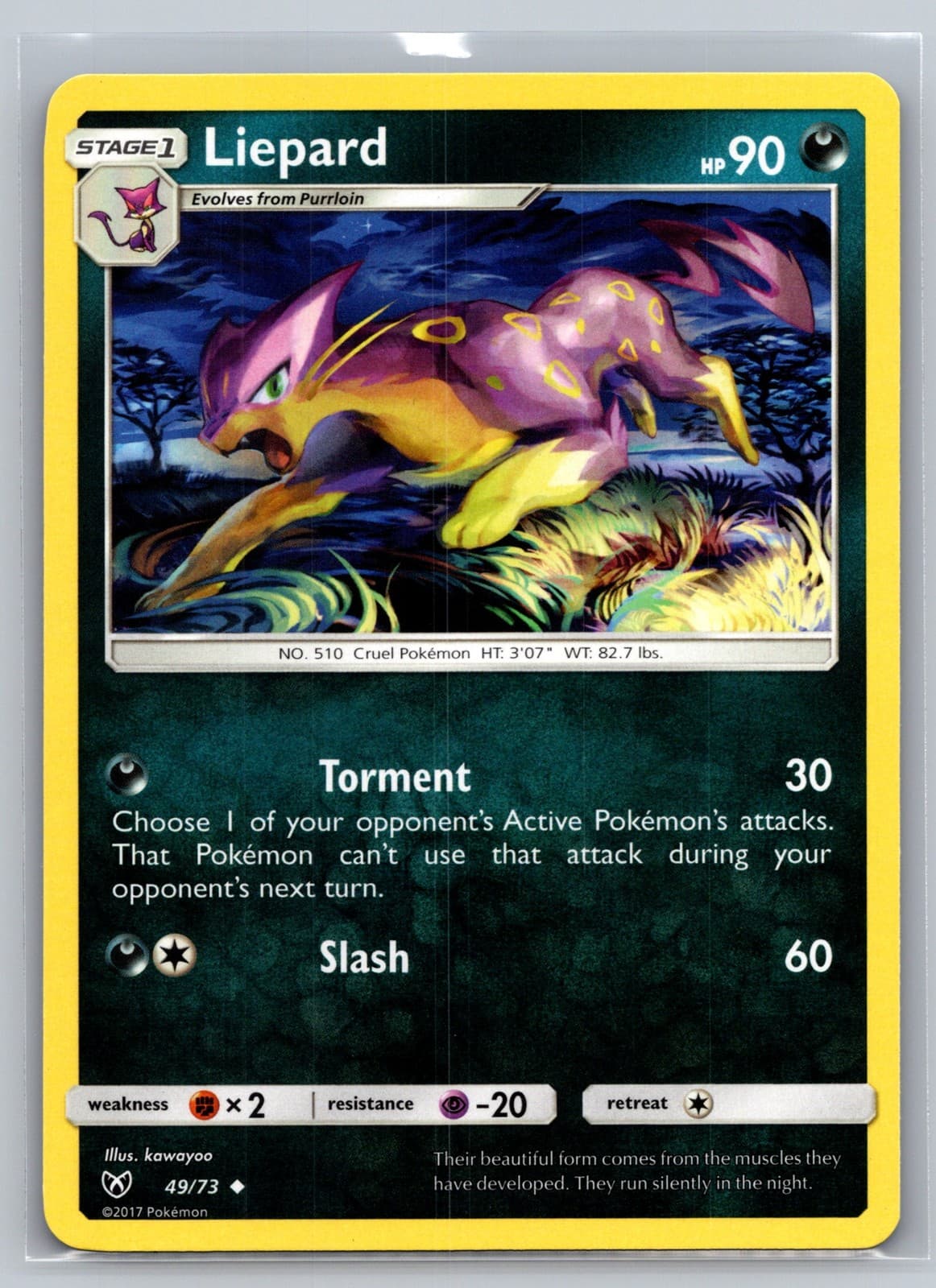Liepard 49/73 - Shining Legends - Pokémon TCG - LP
