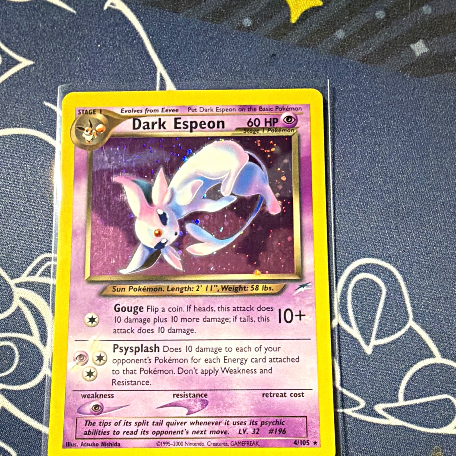 The Pokémon Company Dark Espeon 4/105 Neo Destiny Holo Rare Unlimited NM‼️‼️‼️