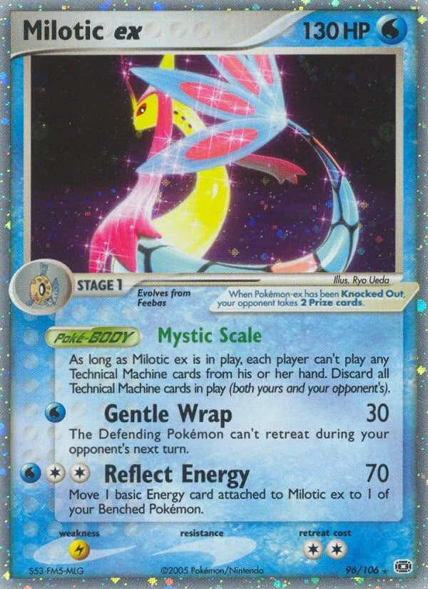 Pokemon Milotic ex 96/106 Holofoil LP EX Emerald Ultra Rare