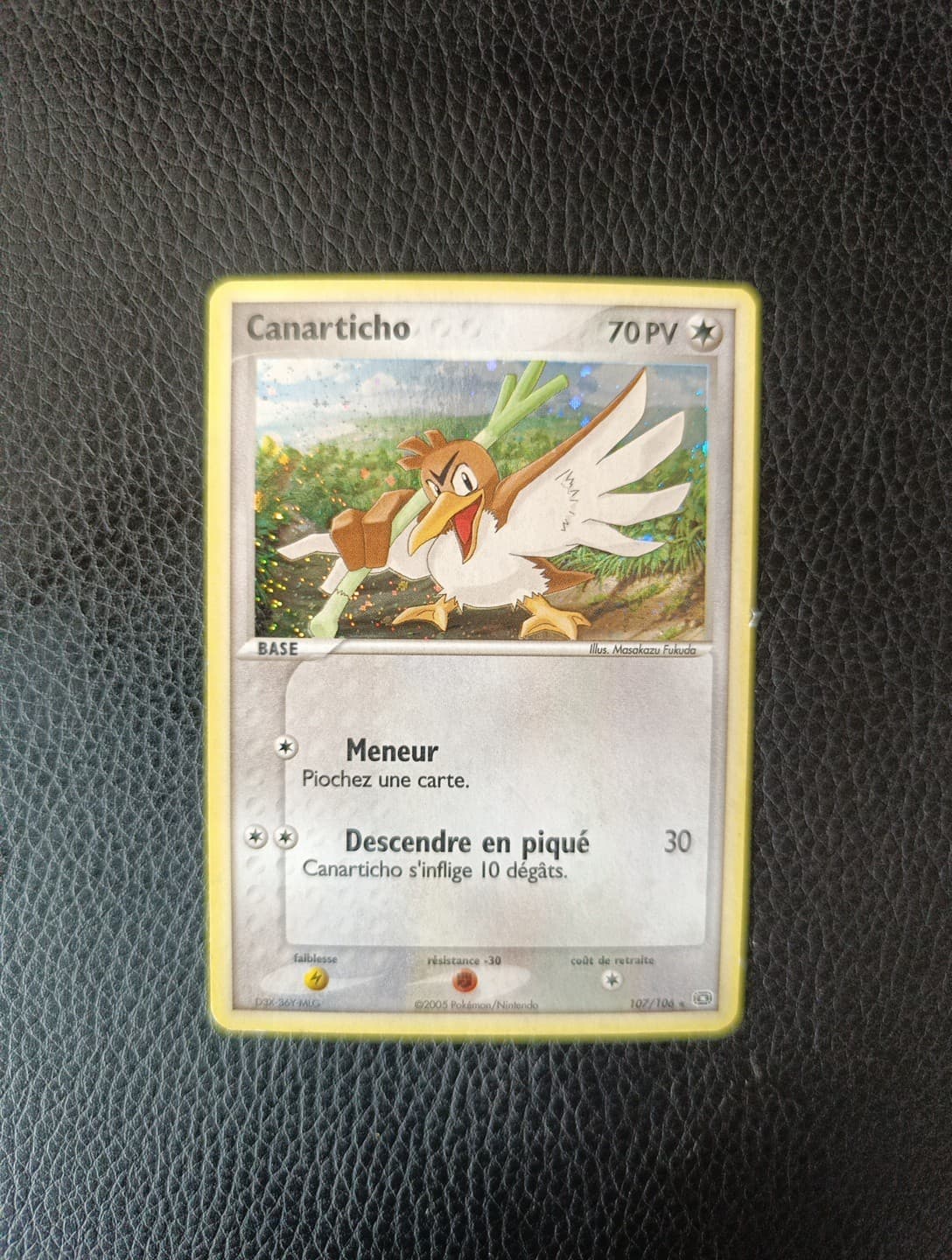Carte Pokémon Canarticho 107/106 Secrète Ex Émeraude Bon État FR