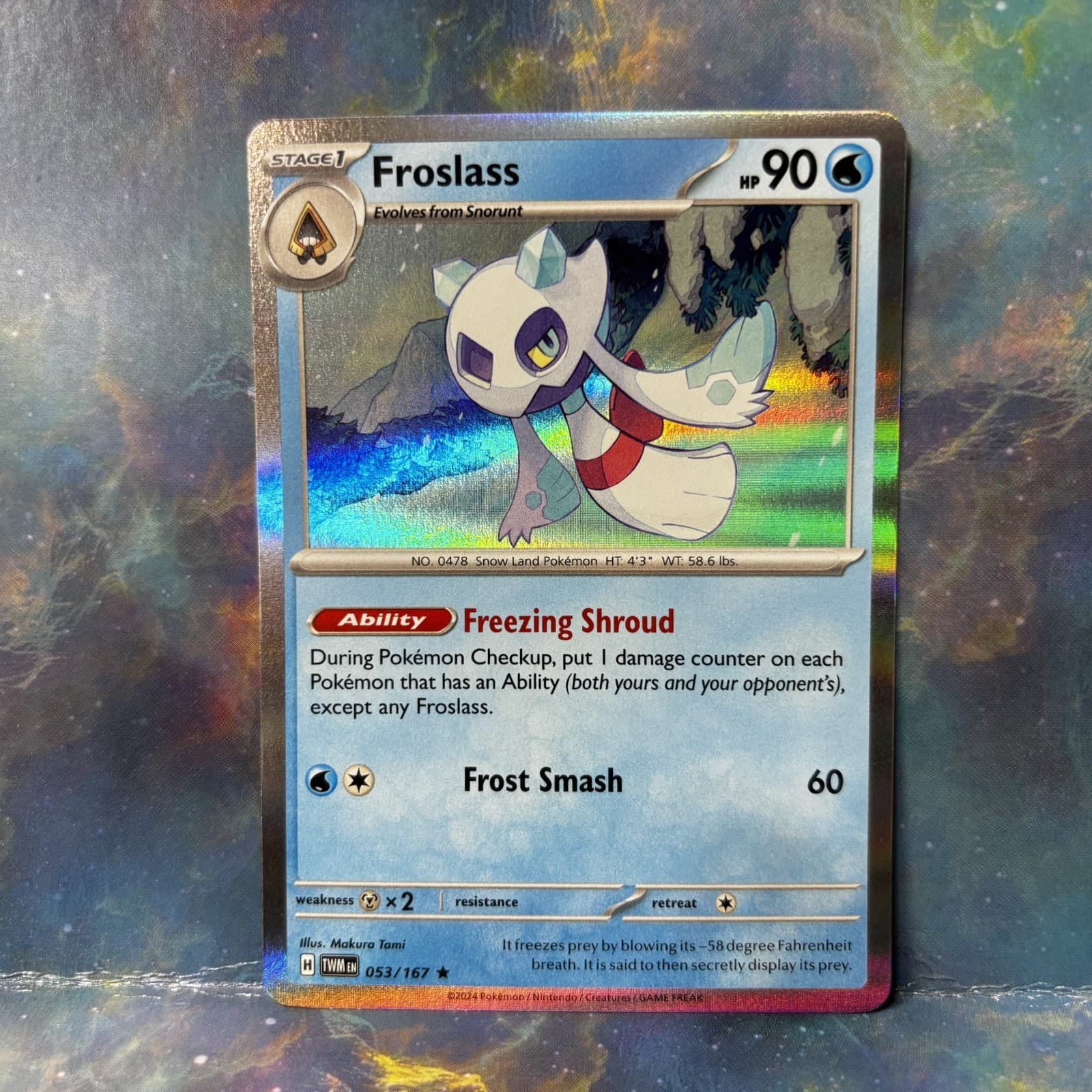 Froslass 53/167 Holo Rare - Pokemon TCG Twilight Masquerade