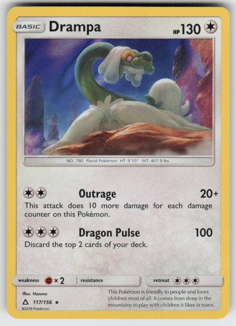 Holo Drampa 117/156 Rare Ultra Prism Near Mint