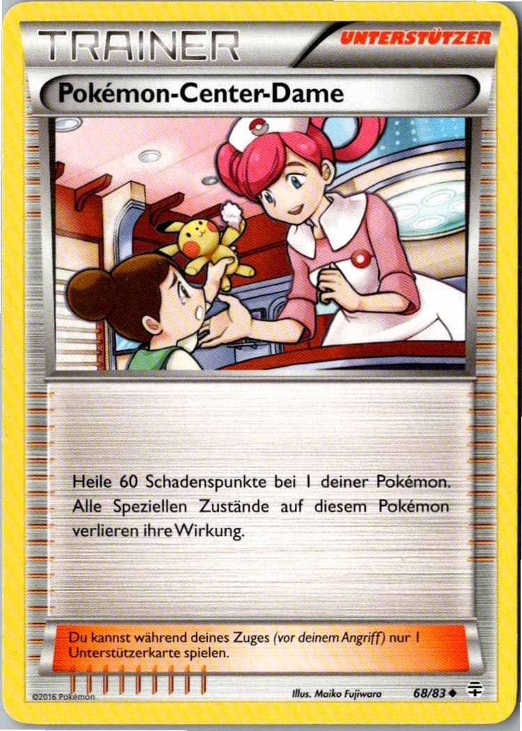 Pokemon Pokemon-Center-Dame 68/83 Generationen Deutsch