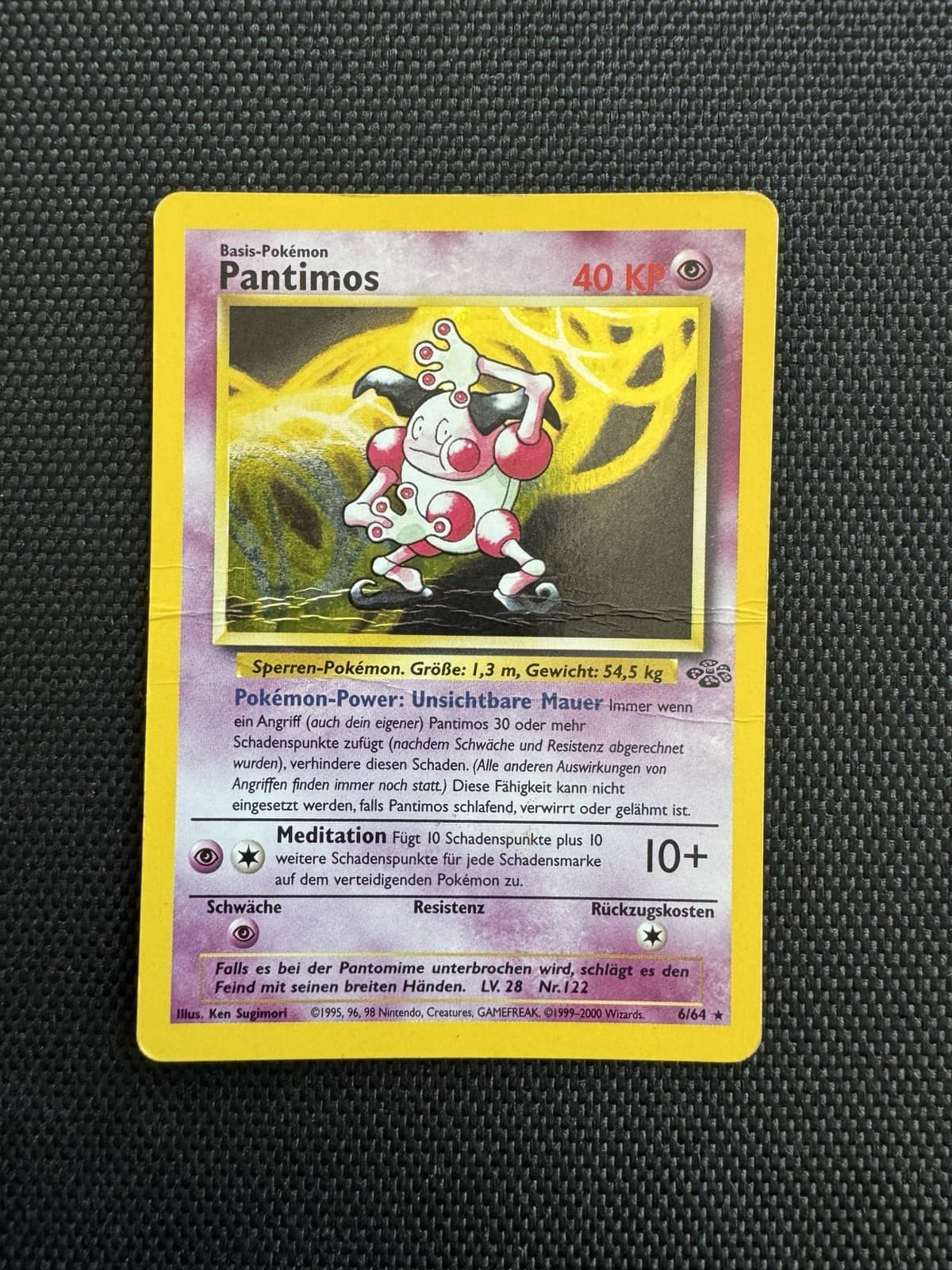 Pokemon Karte Pantimos Holo 6/64 Dschungel Set Deutsch Poor