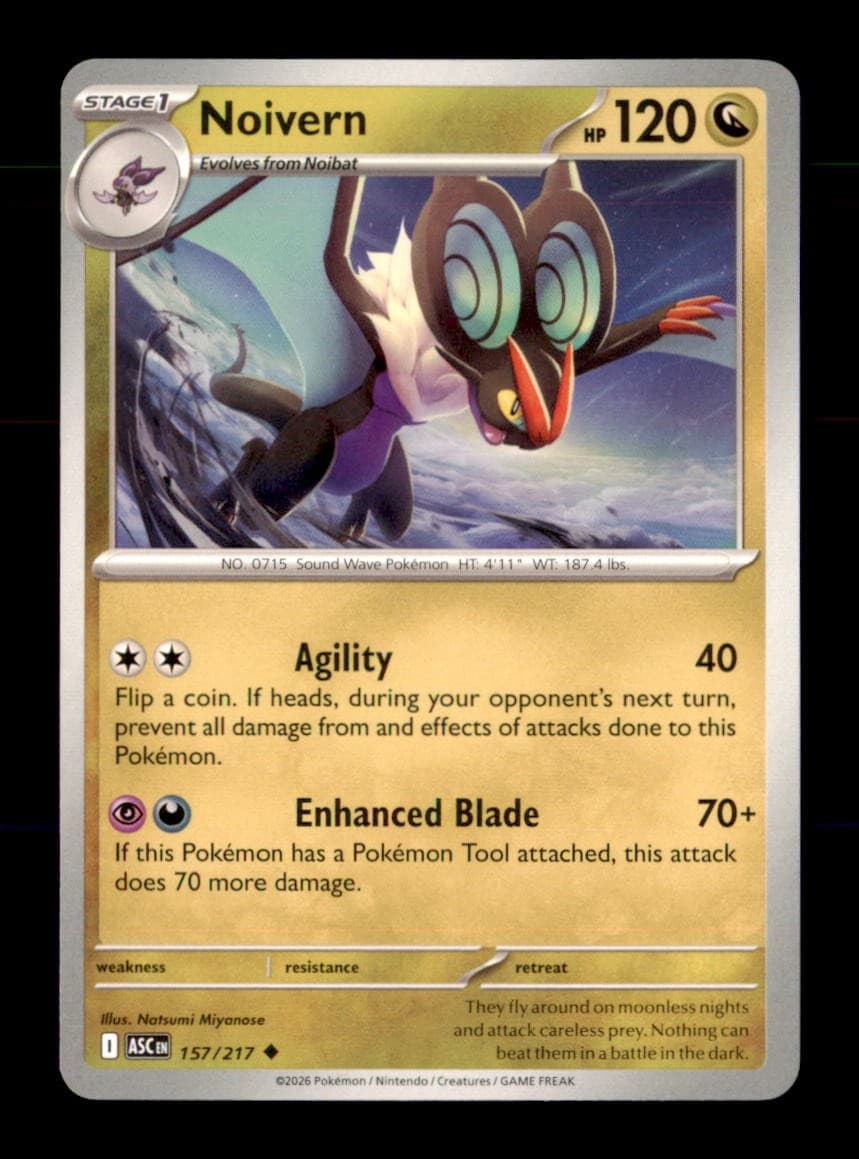 Noivern 157/217 Uncommon Ascended Heroes Pokemon Near Mint