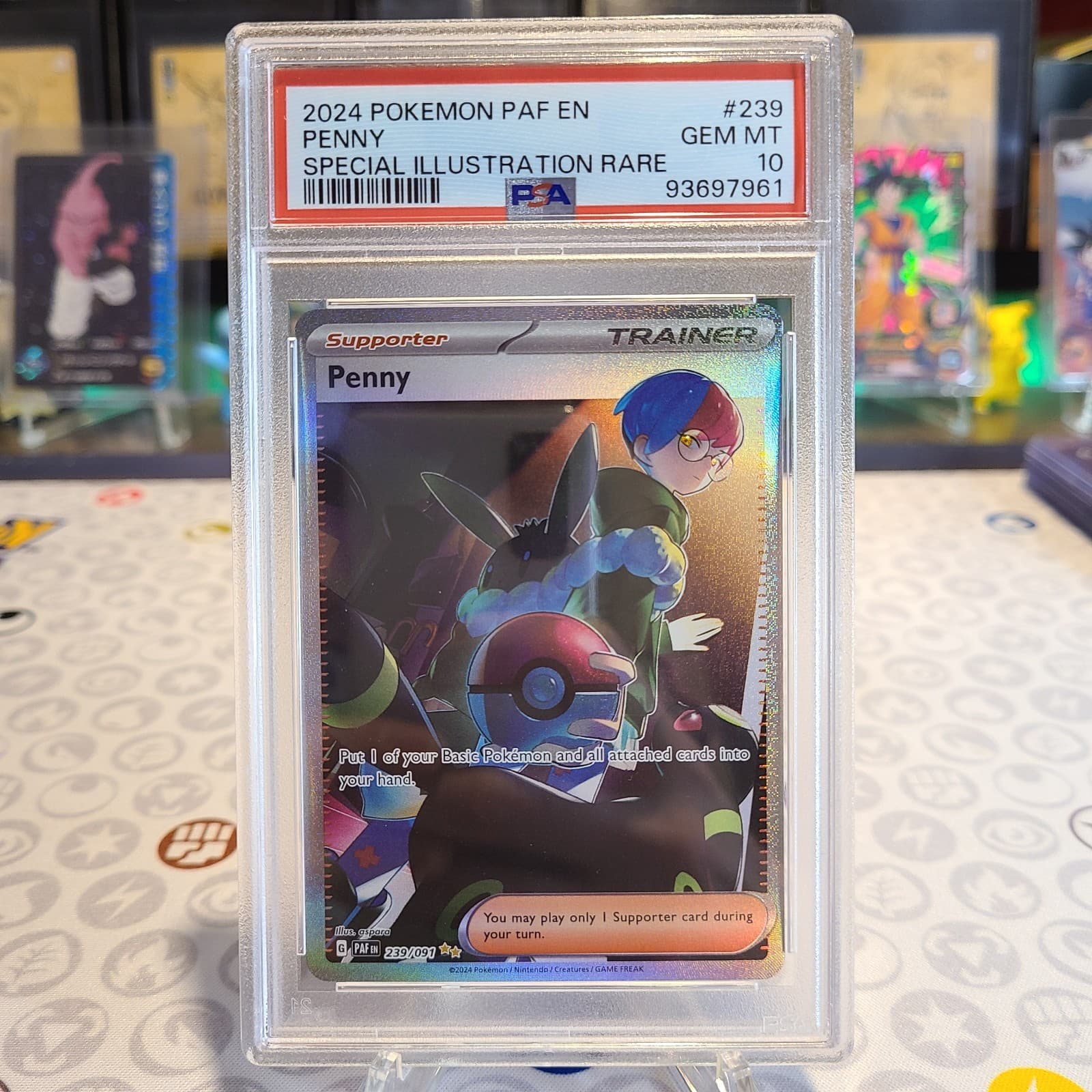 PSA 10 Penny 239/091 SV: Paldean Fates Holo
