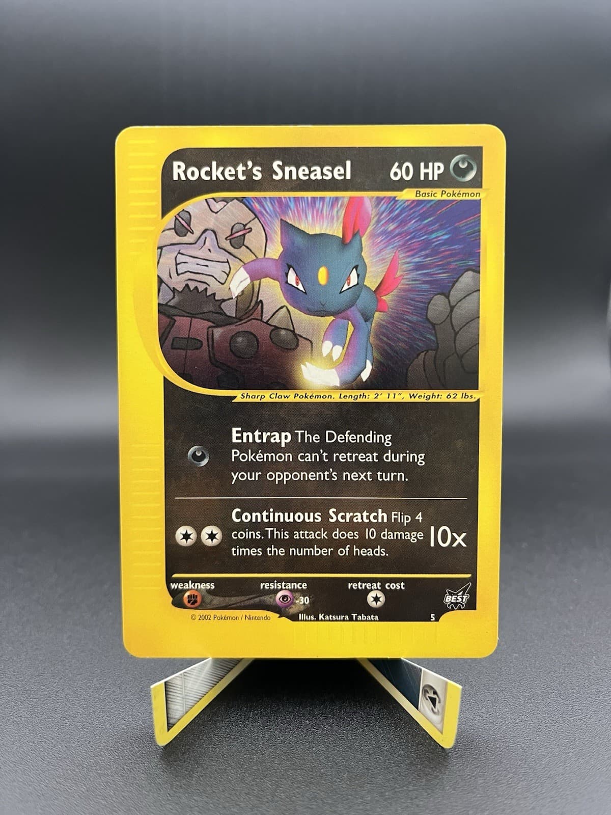 Pokémon TCG Rocket's Sneasel Best of Game 5/9 Regular Promo LP/MP