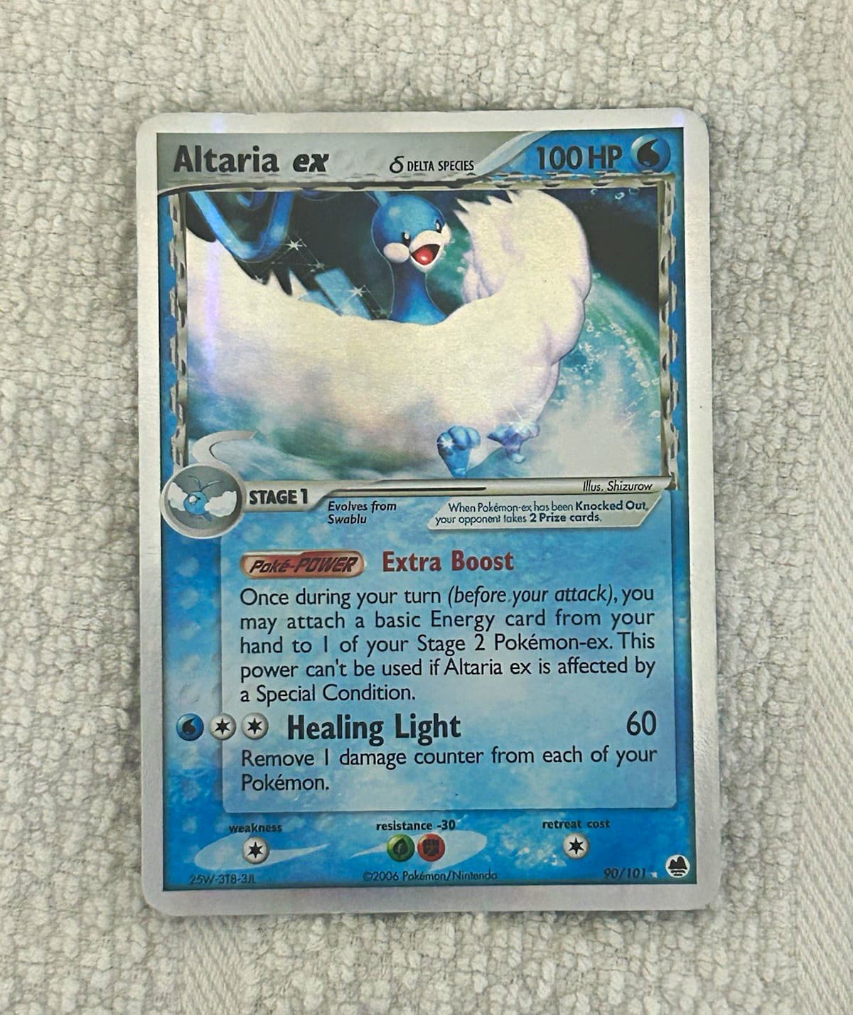 Altaria ex 90/101 EX Dragon Frontiers Holo Delta UR Pokemon TCG