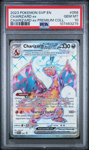2023 POKEMON SVP EN-SV BLACK STAR PROMO #056 CHARIZARD EX PSA 10