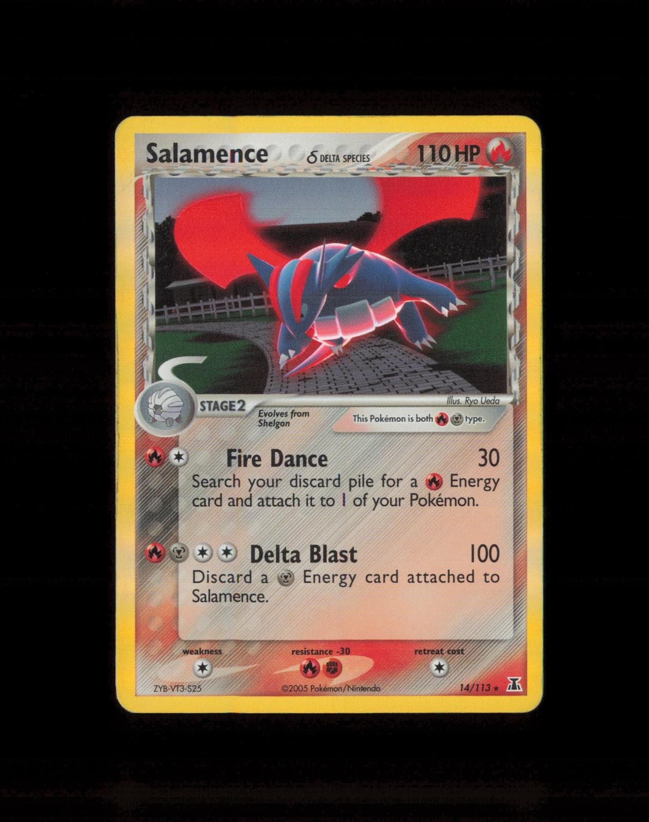 2005 Pokemon Delta Species Salamence 14/113 Holo MP