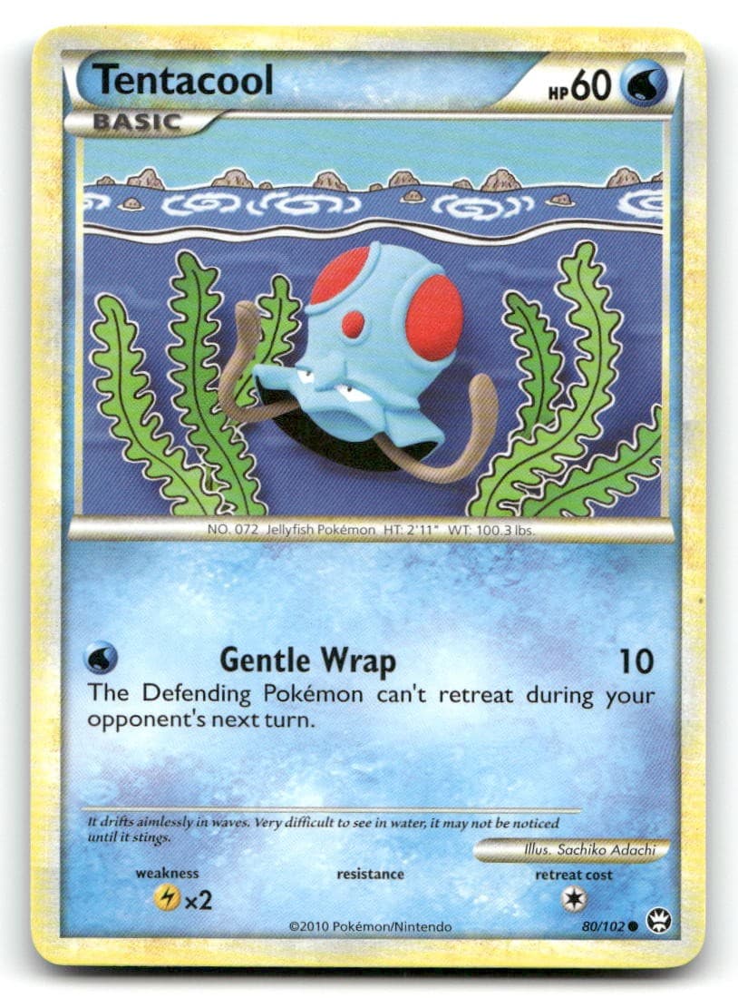 Tentacool Triumphant 80/102 LP Pokemon