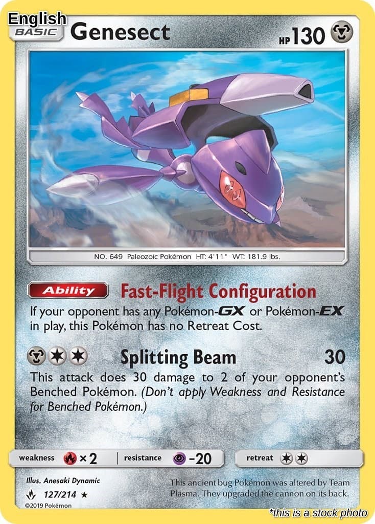 Genesect SM - Unbroken Bonds 127/214 Near Mint