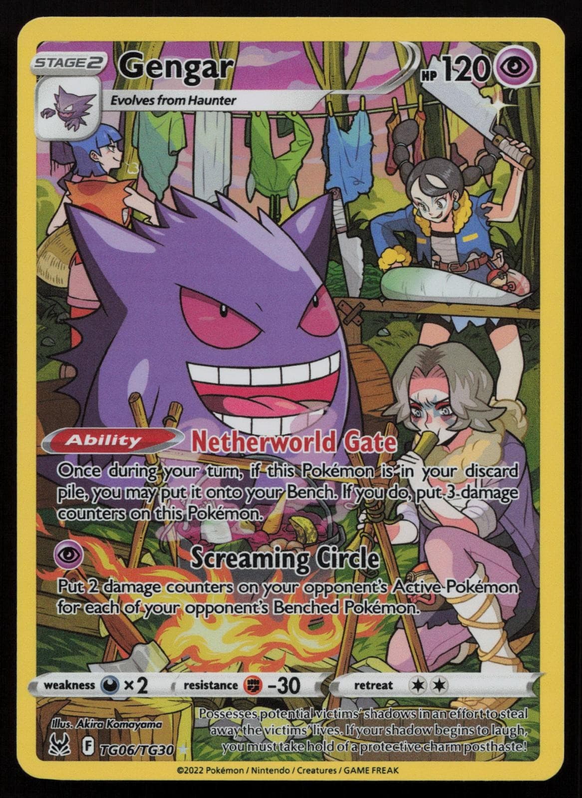 Gengar TG06/TG30 Holo Lost Origin Trainer Gallery Pokemon English NM