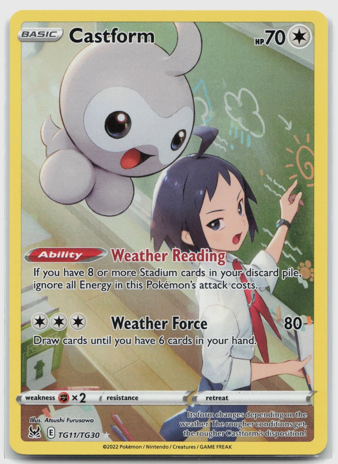 Castform TG11/TG30 (NM) - Lost Origin Trainer Gallery - Ultra Rare - Pokemon TCG