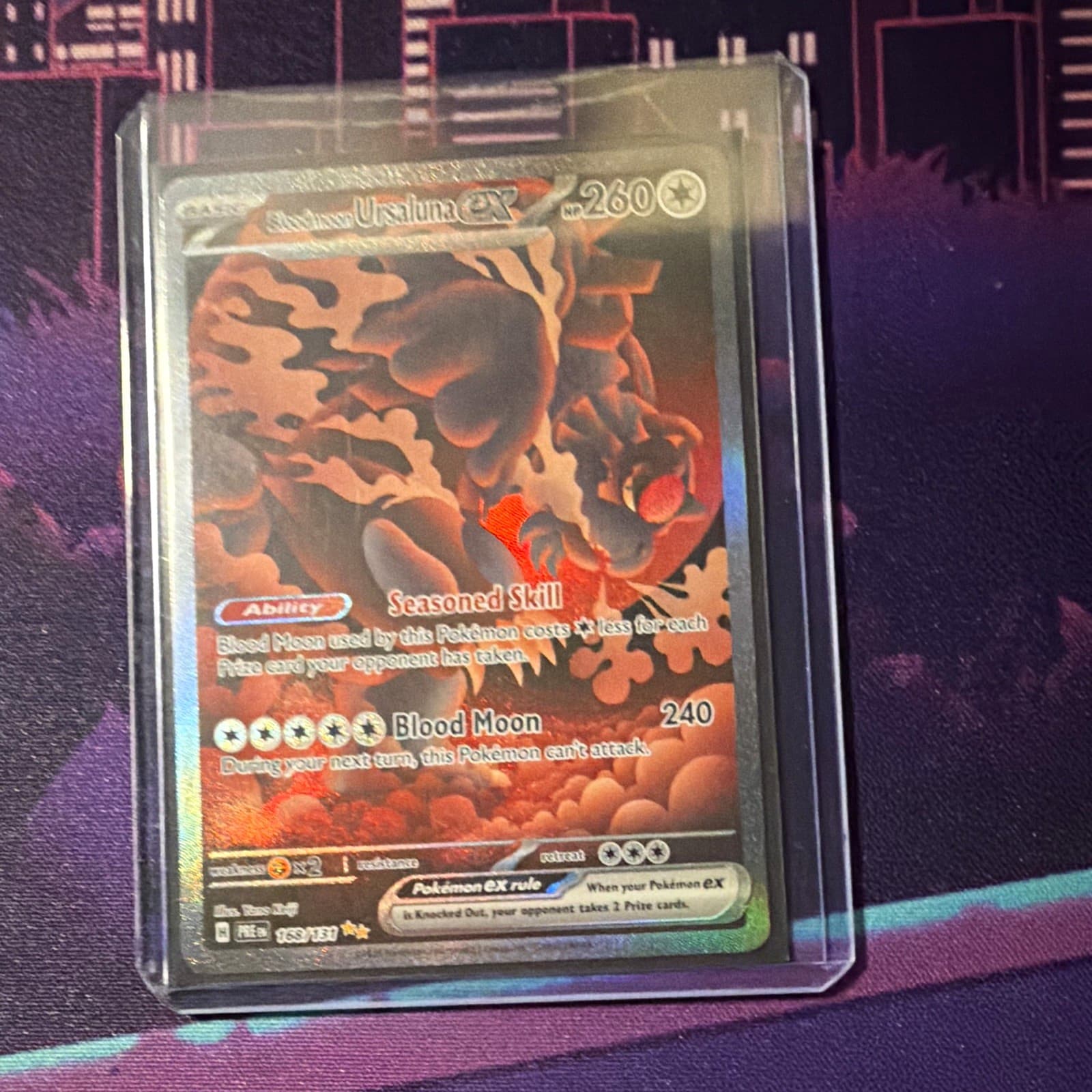 Pokemon Company Bloodmoon Ursaluna ex 168/131 Prismatic Evolutions Holo
