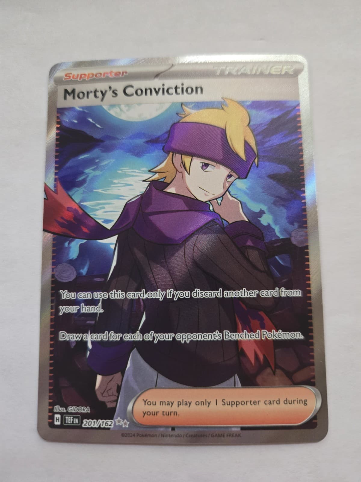 2024 Pokemon Temporal Forces Morty's Conviction #201/162
