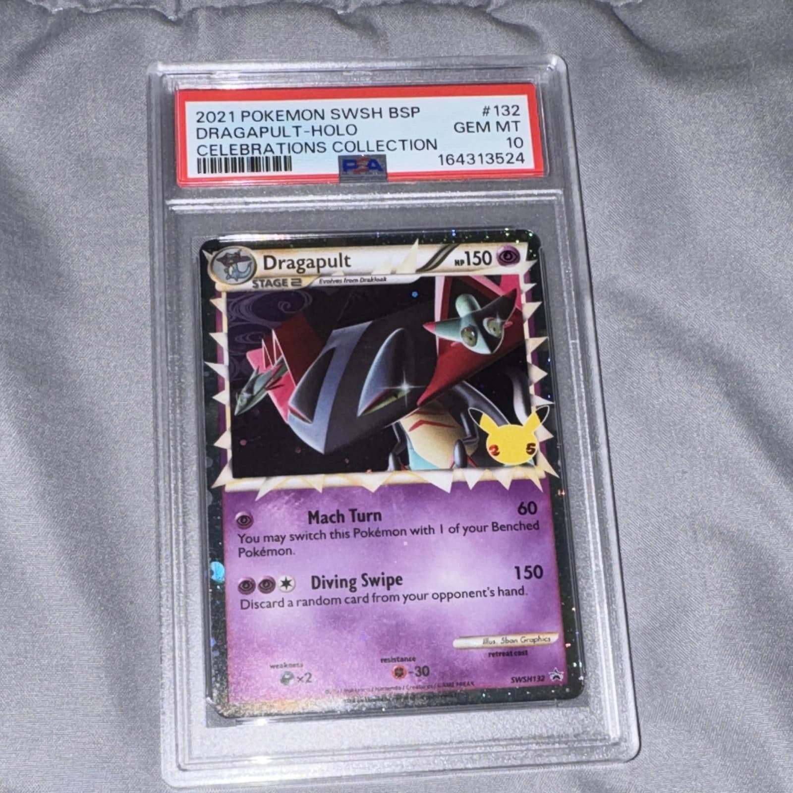 Pokemon Dragapult Prime SWSH132 2021 Sword & Shield Promo Holo PSA 10