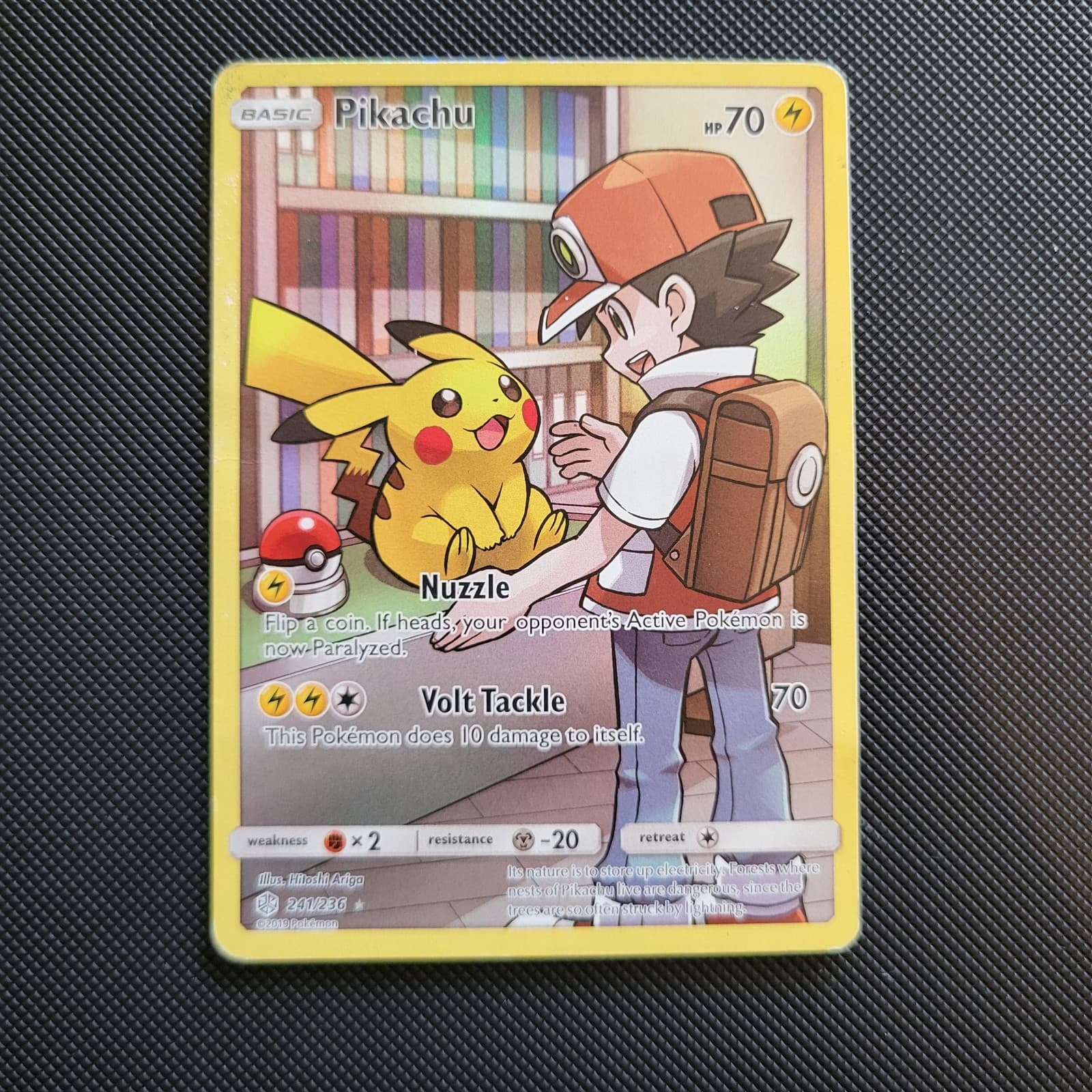 Pikachu 241/236 SM Cosmic Eclipse Secret Rare Full Art Holo ENG