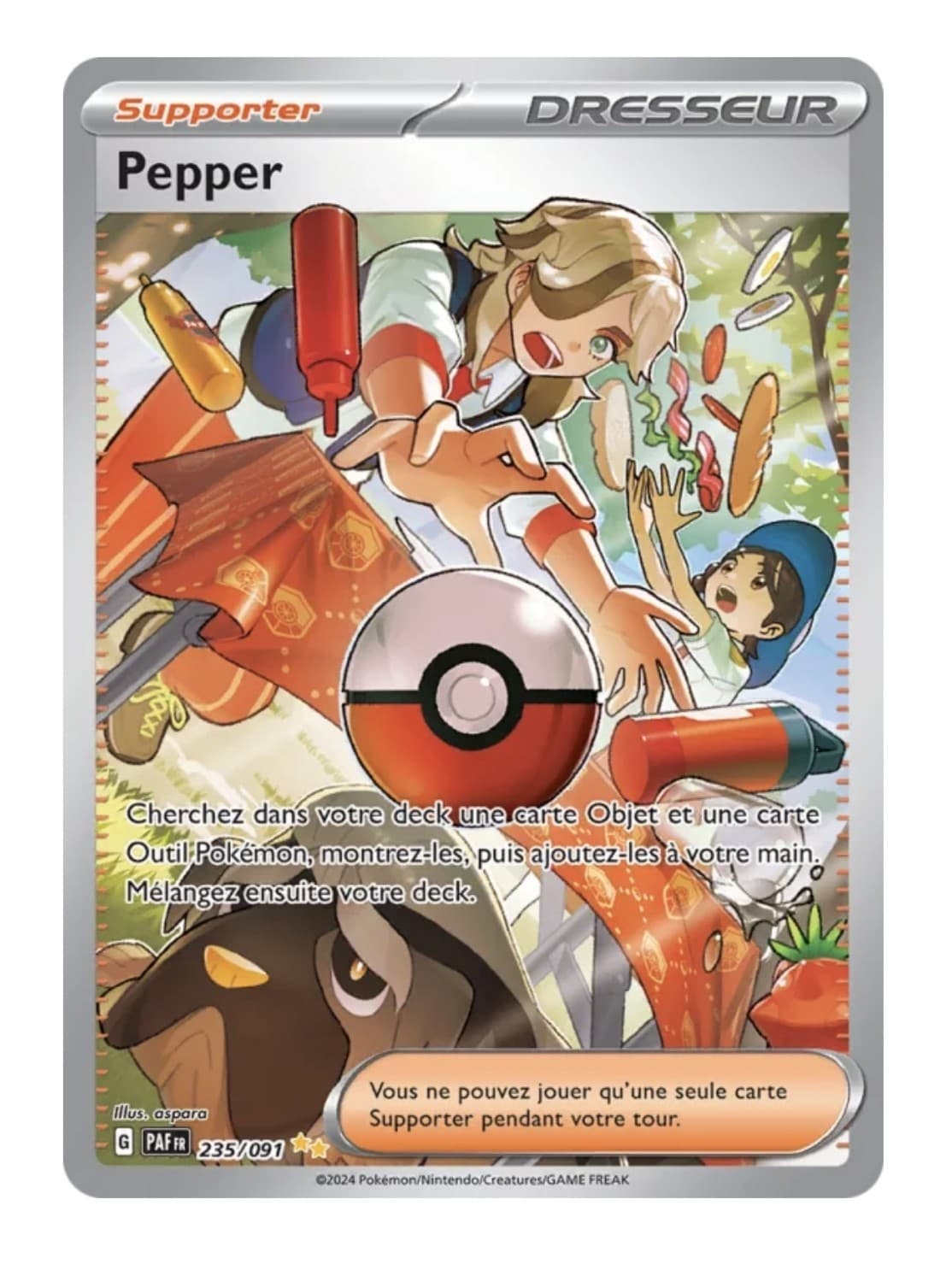 Carte Pokémon Pepper Alternative - 235/091 - Ev4.5/Destinées de Paldea Fr Neuve