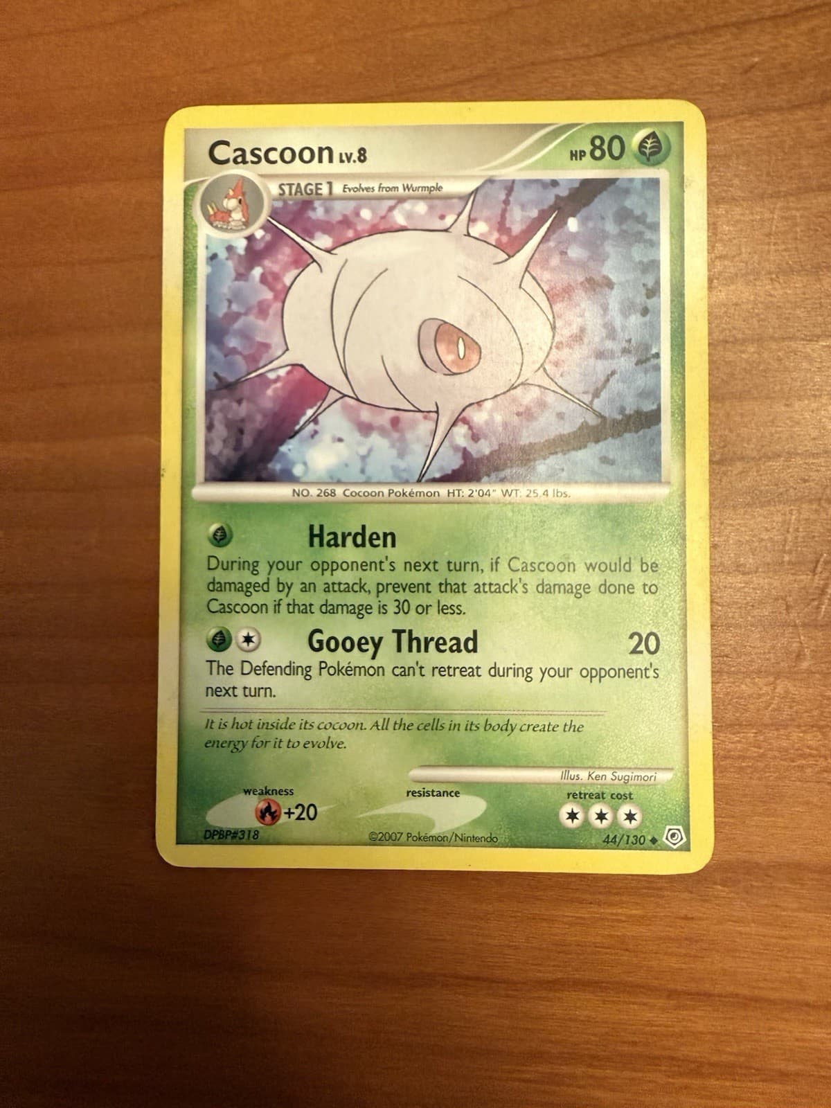Pokemon Cascoon Diamond and Pearl 44/130 LP
