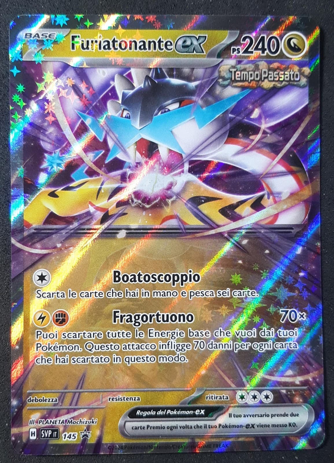 FURIATONANTE EX SVP 145 Promo Holo in Italiano Black Stars POKEMON