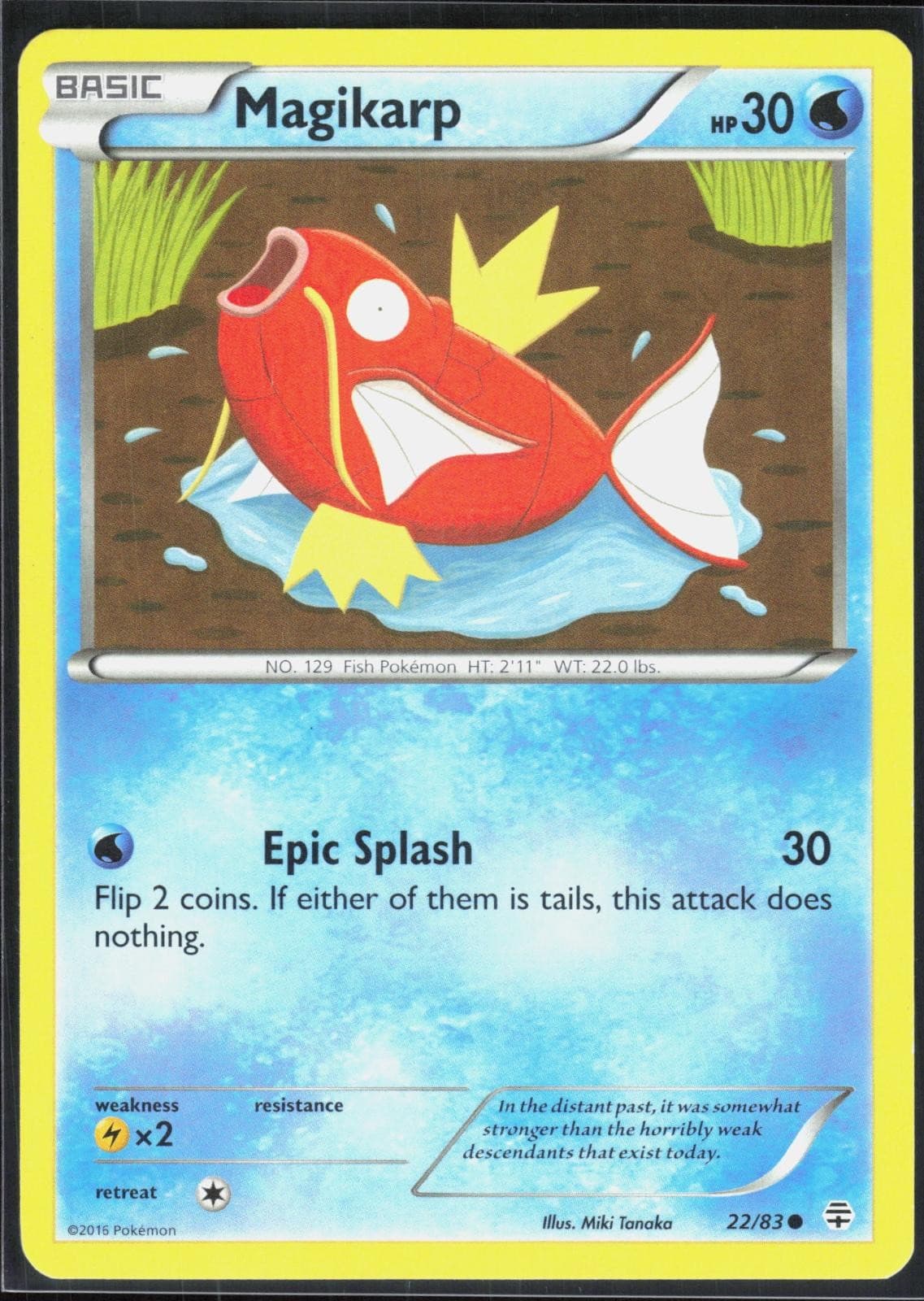 Magikarp 22/83 Common Generations Pokemon Near Mint